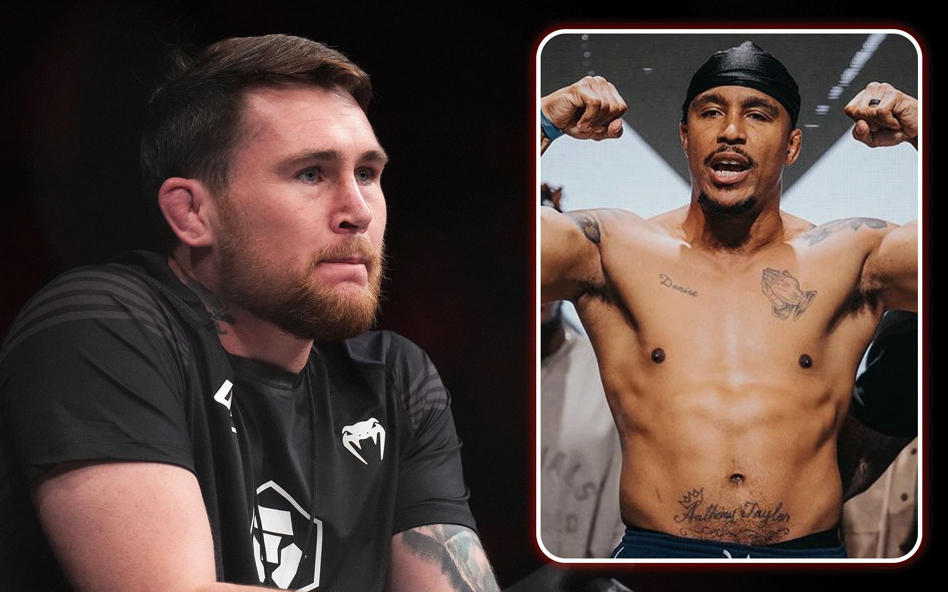 Darren Till (left) is ready to face Anthony Taylor (inset). [Images courtesy: Getty and @anthony_prettyboy on Instagram]