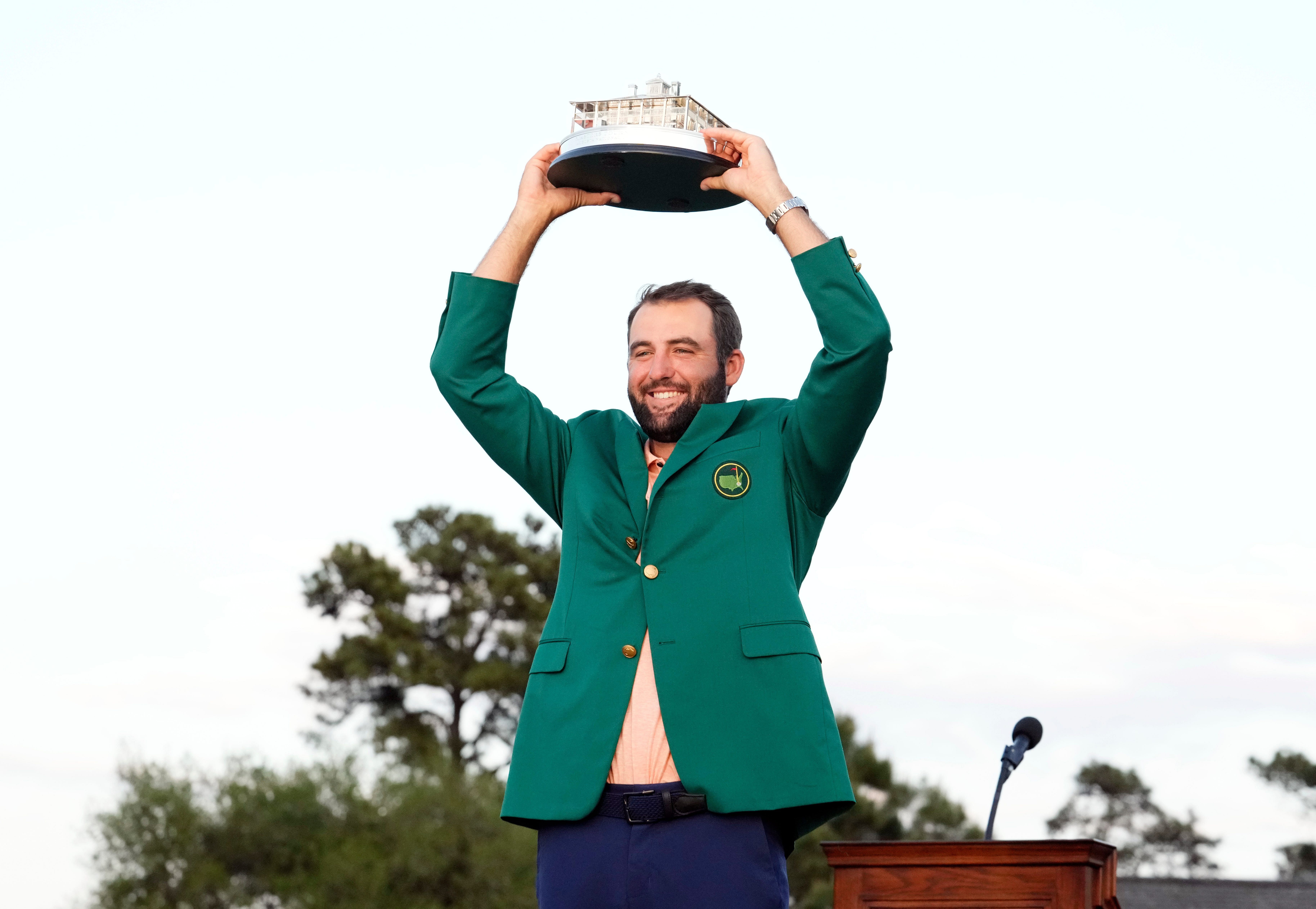 Scottie Scheffler after winning the 2024 Masters Source: Imagn