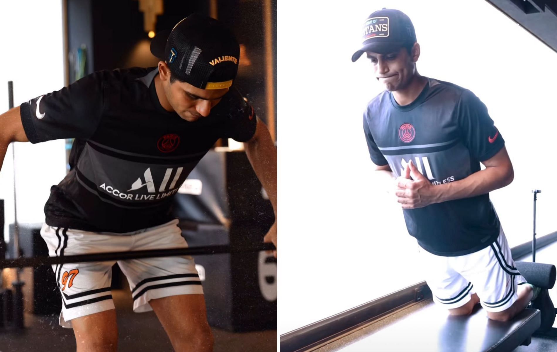 Shubman Gill working out in the gym. (Pics: Instagram/@shubmangill) 