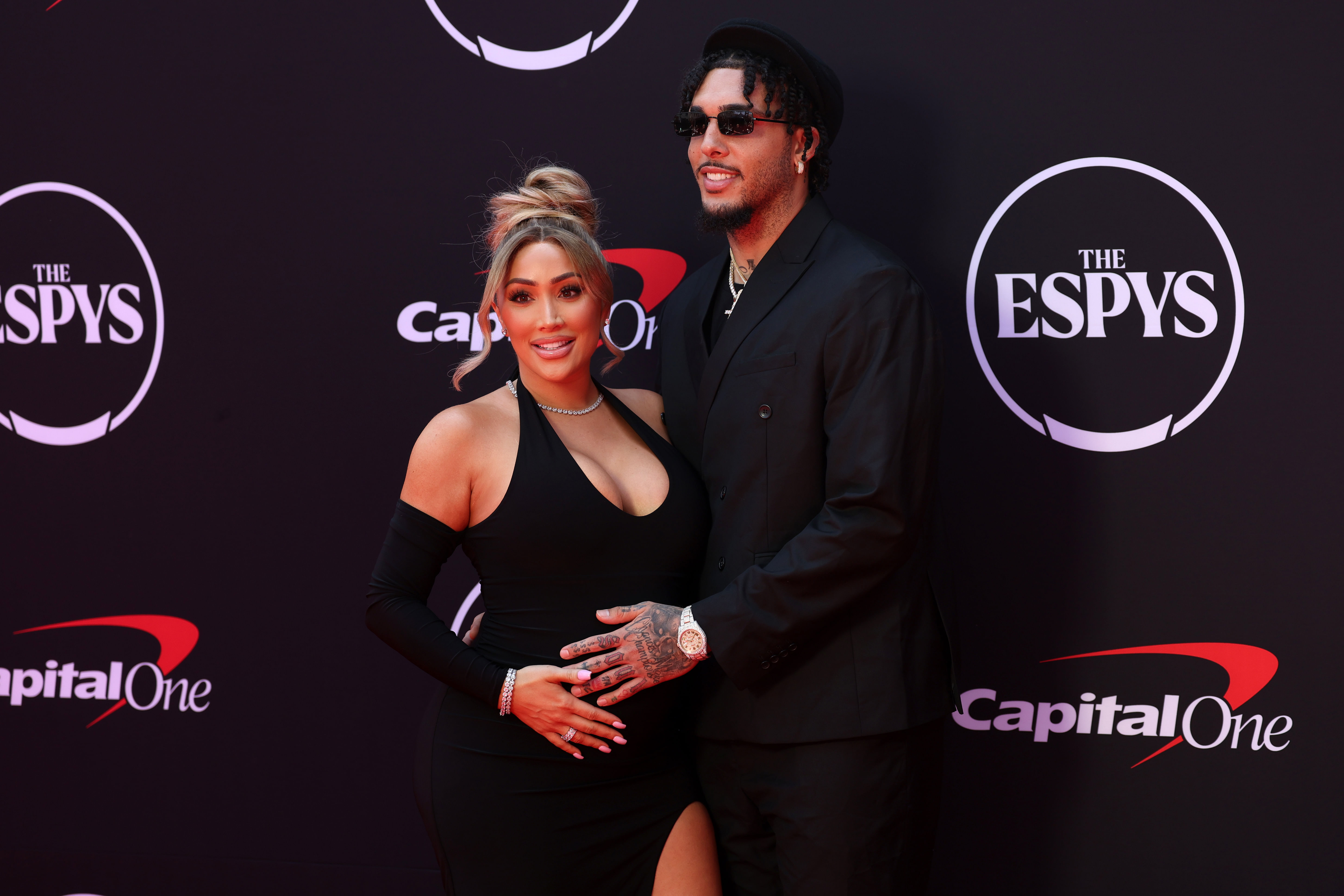 LiAngelo Ball and Nikki Mudarris attend the ESPYS Red Carpet - Source: Imagn