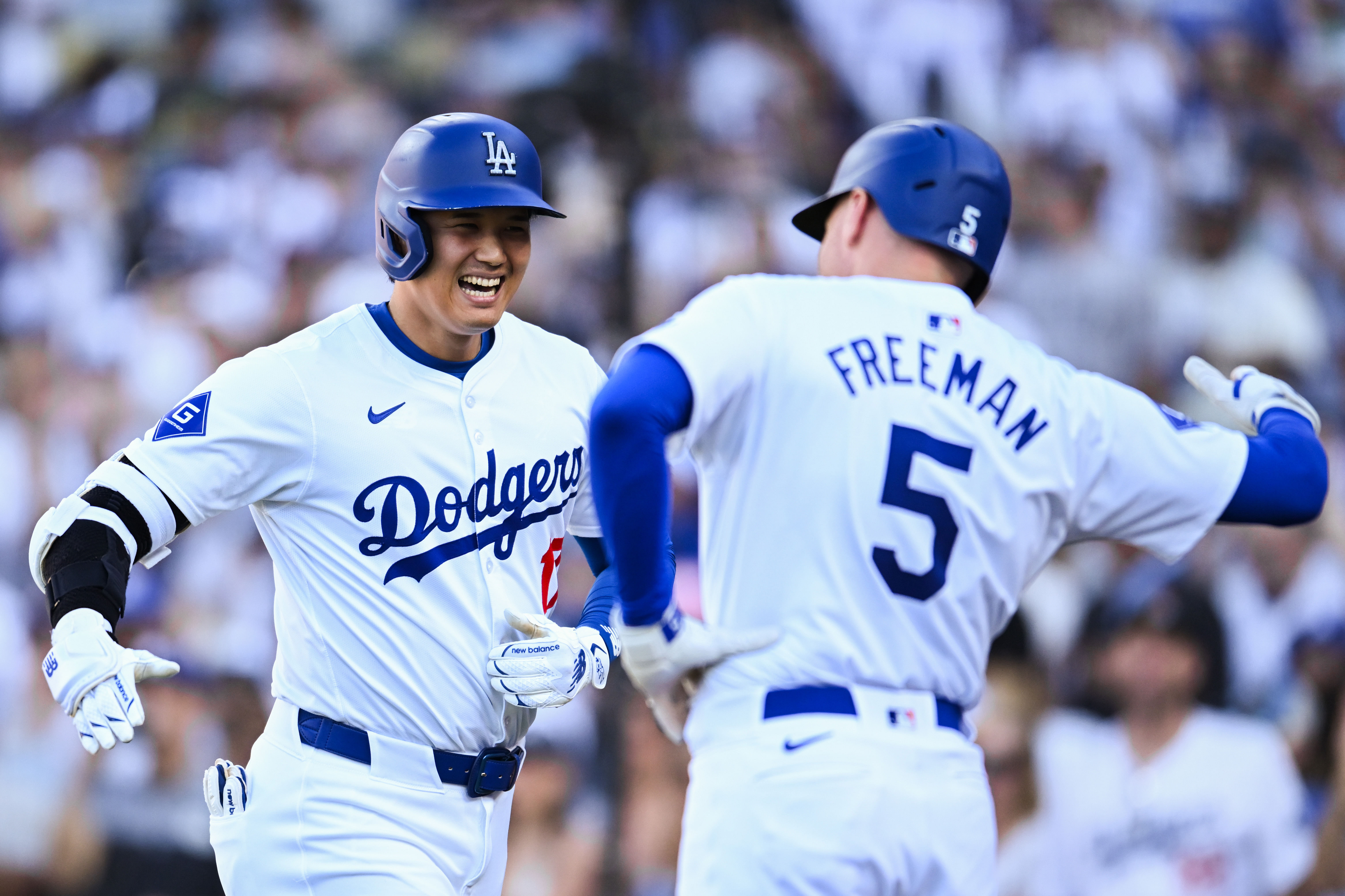 Shohei Ohtani has set a new single-season home run record for the Dodgers this year (Photo Credit: IMAGN)