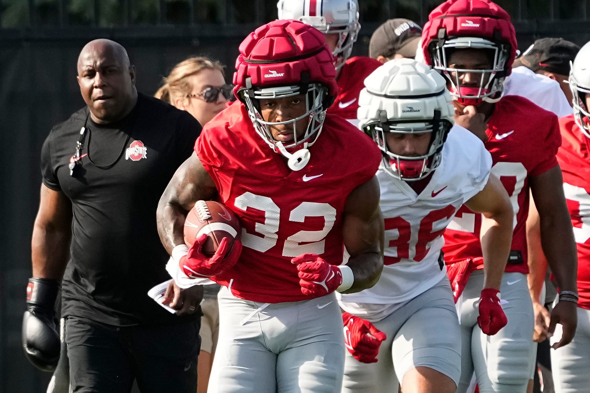 Ohio State running back TreVeyon Henderson will likely start in Week 1. (Photo Credit: IMAGN)