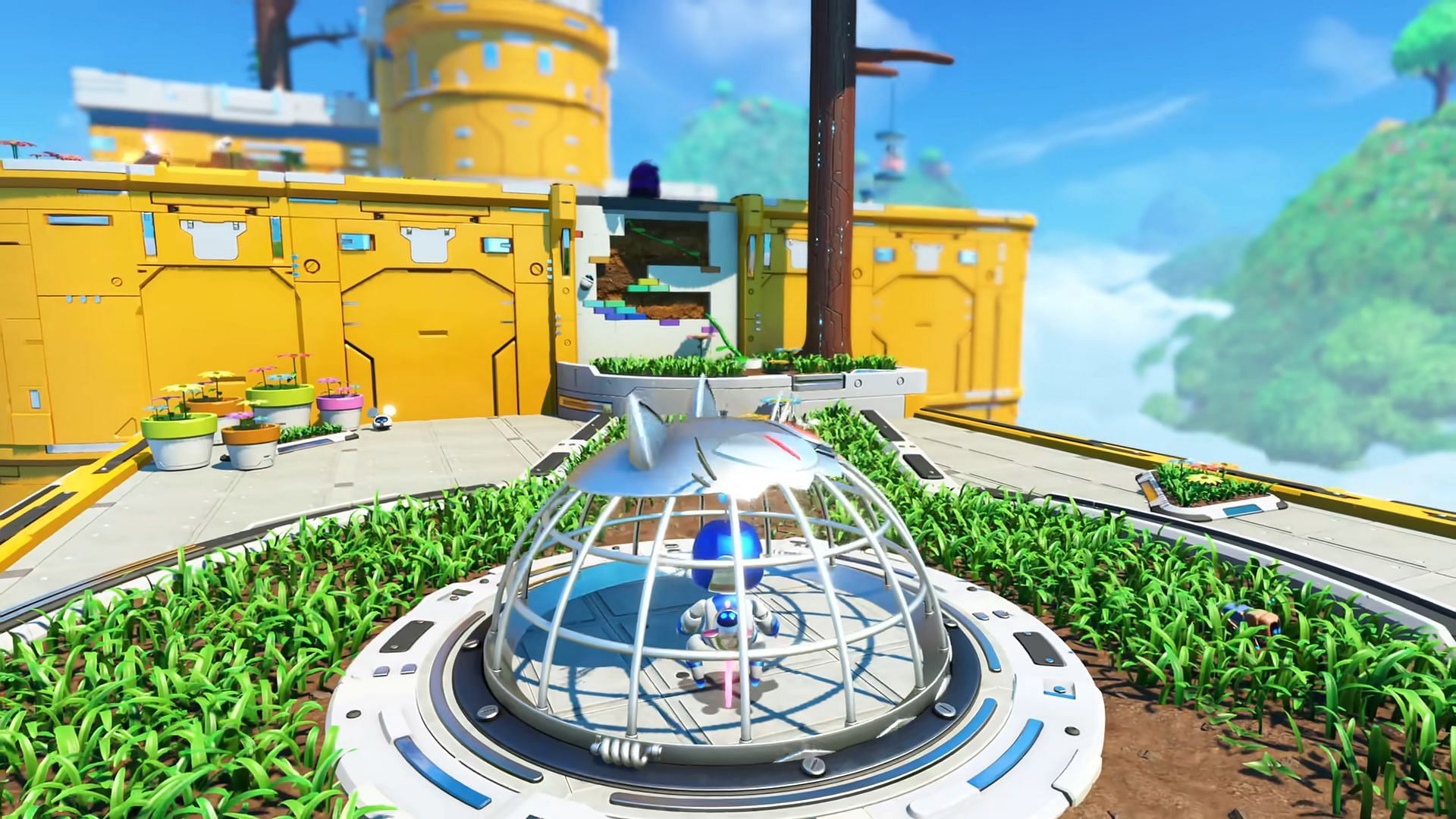 Astro Bot features various bots hidden in levels that need rescuing (Image via PlayStation)