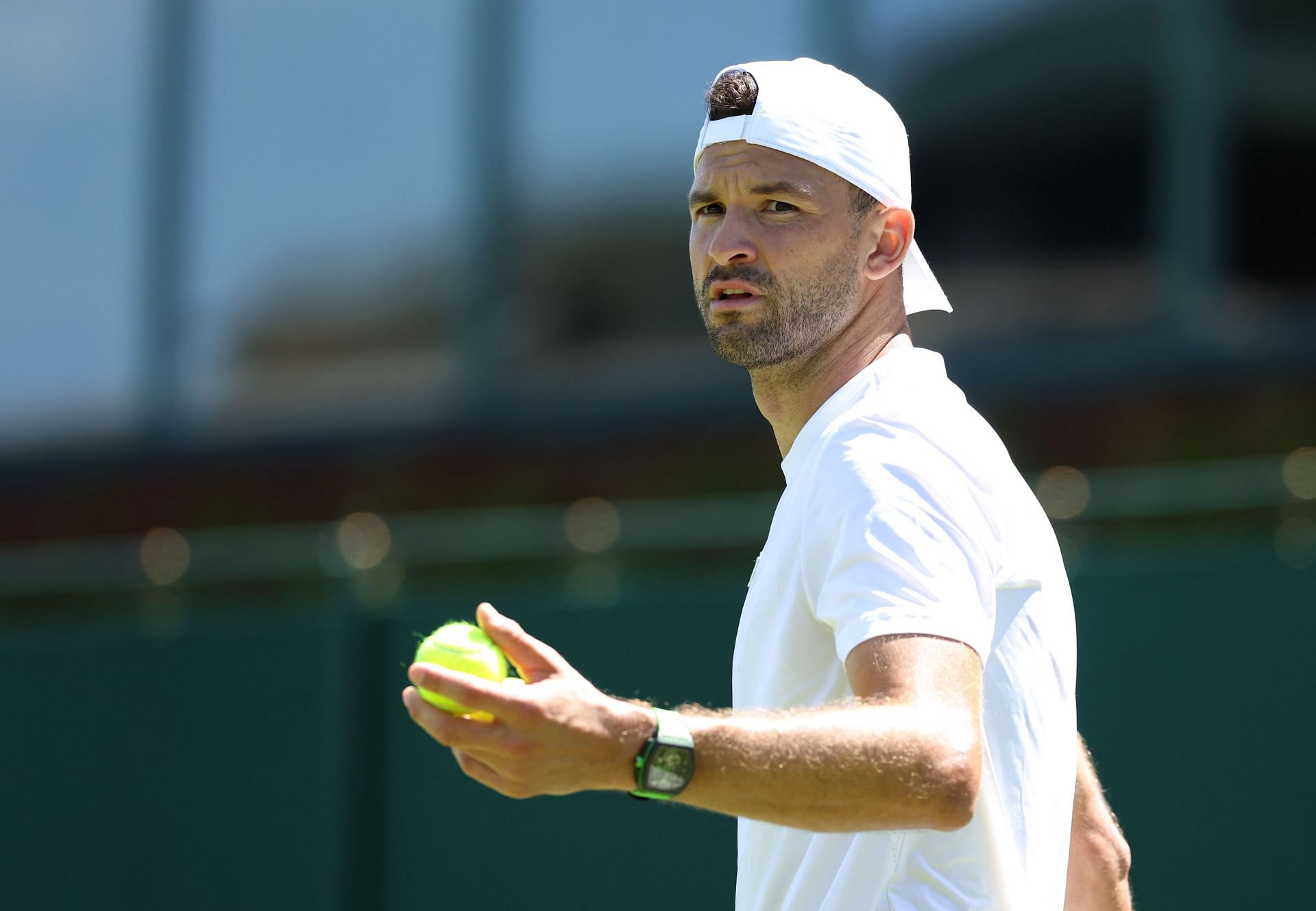 Grigor Dimitrov wearing the Bianchet Flying Tourbillon Grande - Source: Getty