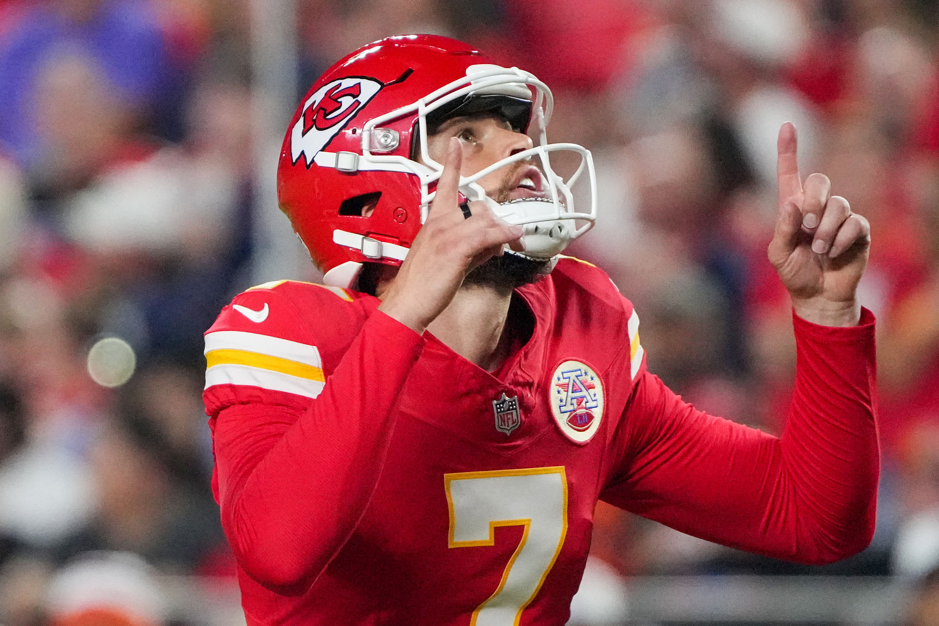 Kansas City Chiefs kicker Harrison Butker- Source: Imagn