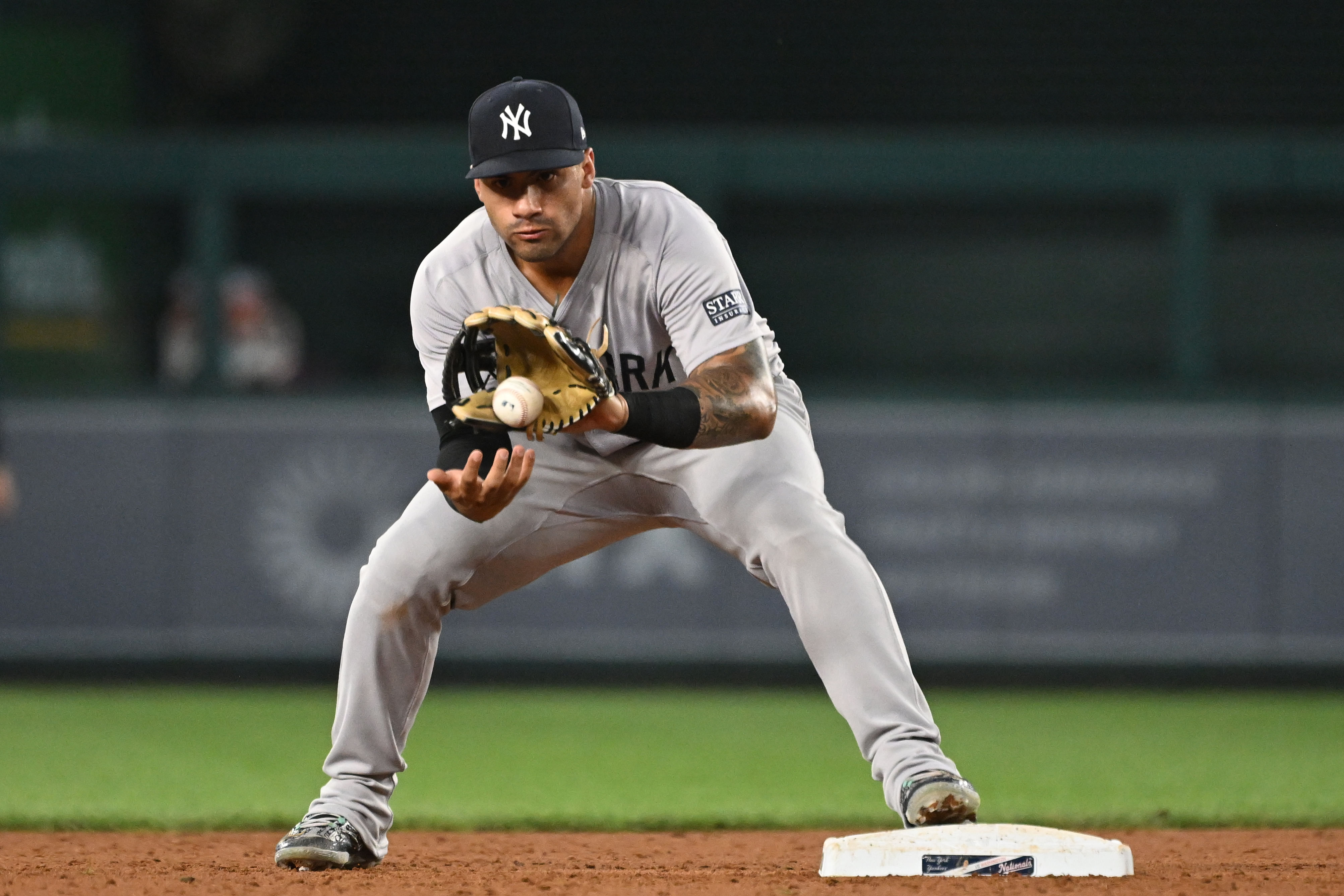 Gleyber Torres made his 17th fielding error of the season on Sunday (Photo Credit: IMAGN)