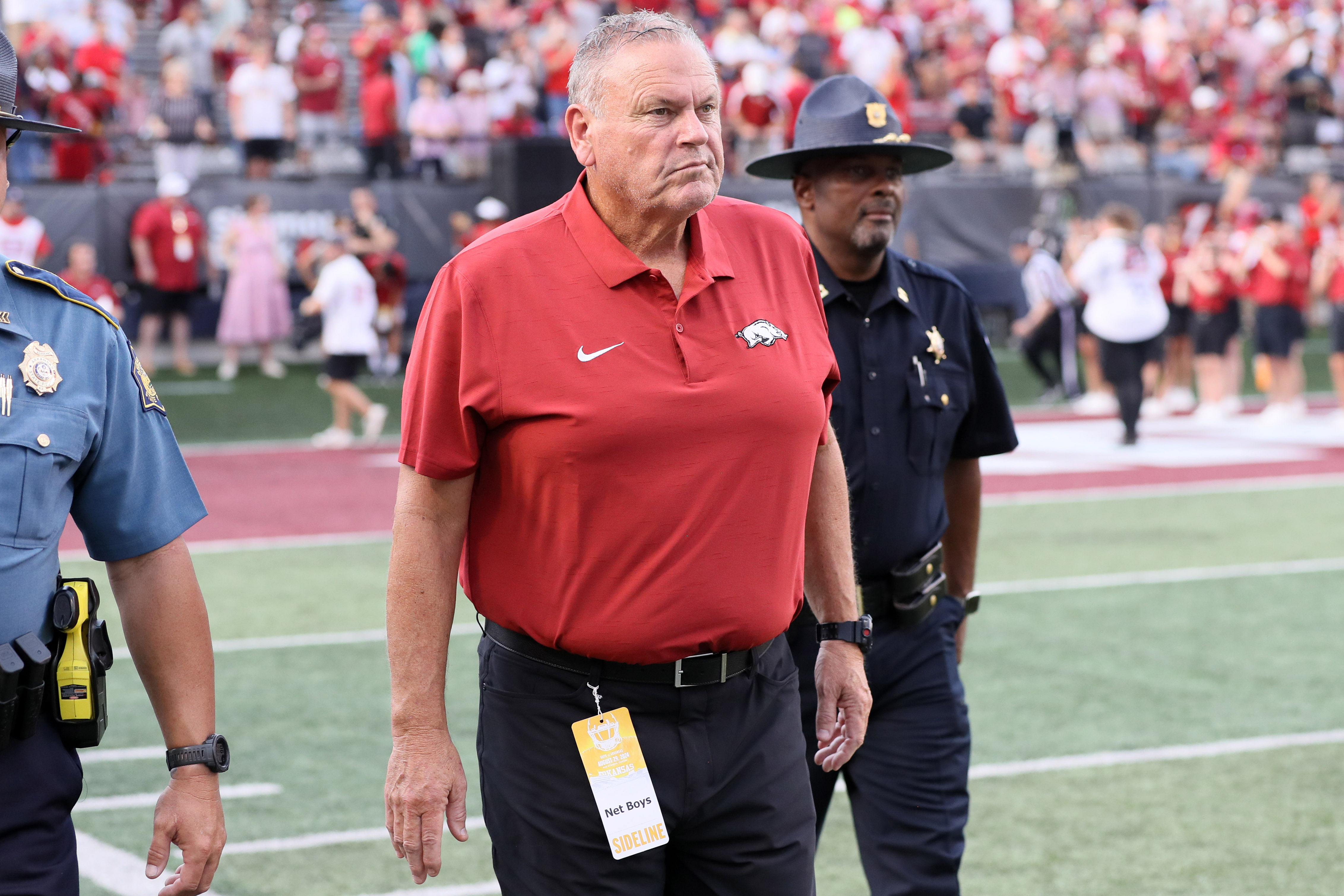 Arkansas football HC Sam Pittman - Source: Imagn