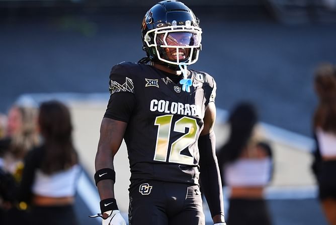 Colorado WR Travis Hunter dances to "F*ck CU" chants by Nebraska crowd at Memorial stadium