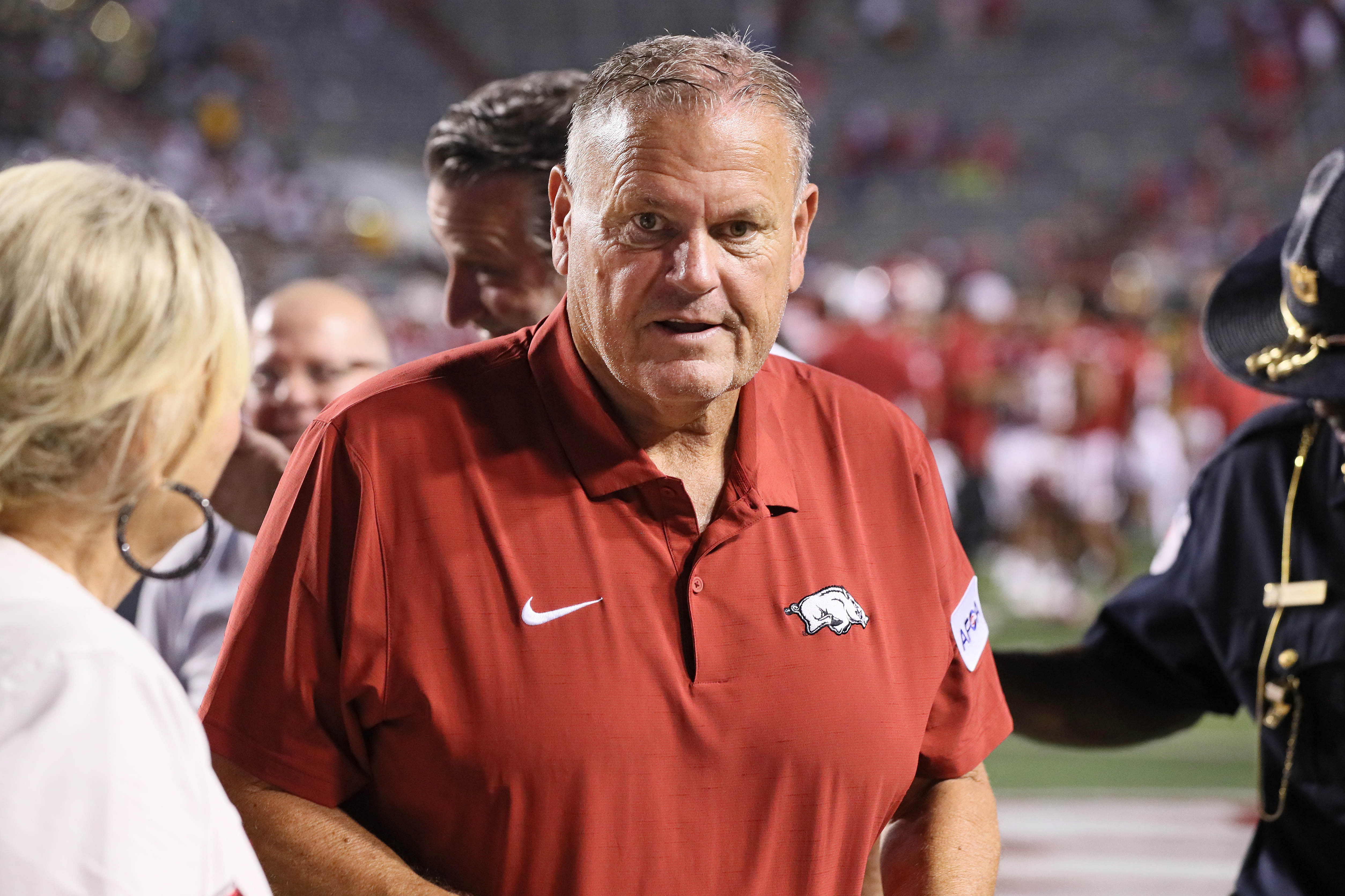 Arkansas Razorbacks head coach Sam Pittman - Source: Imagn