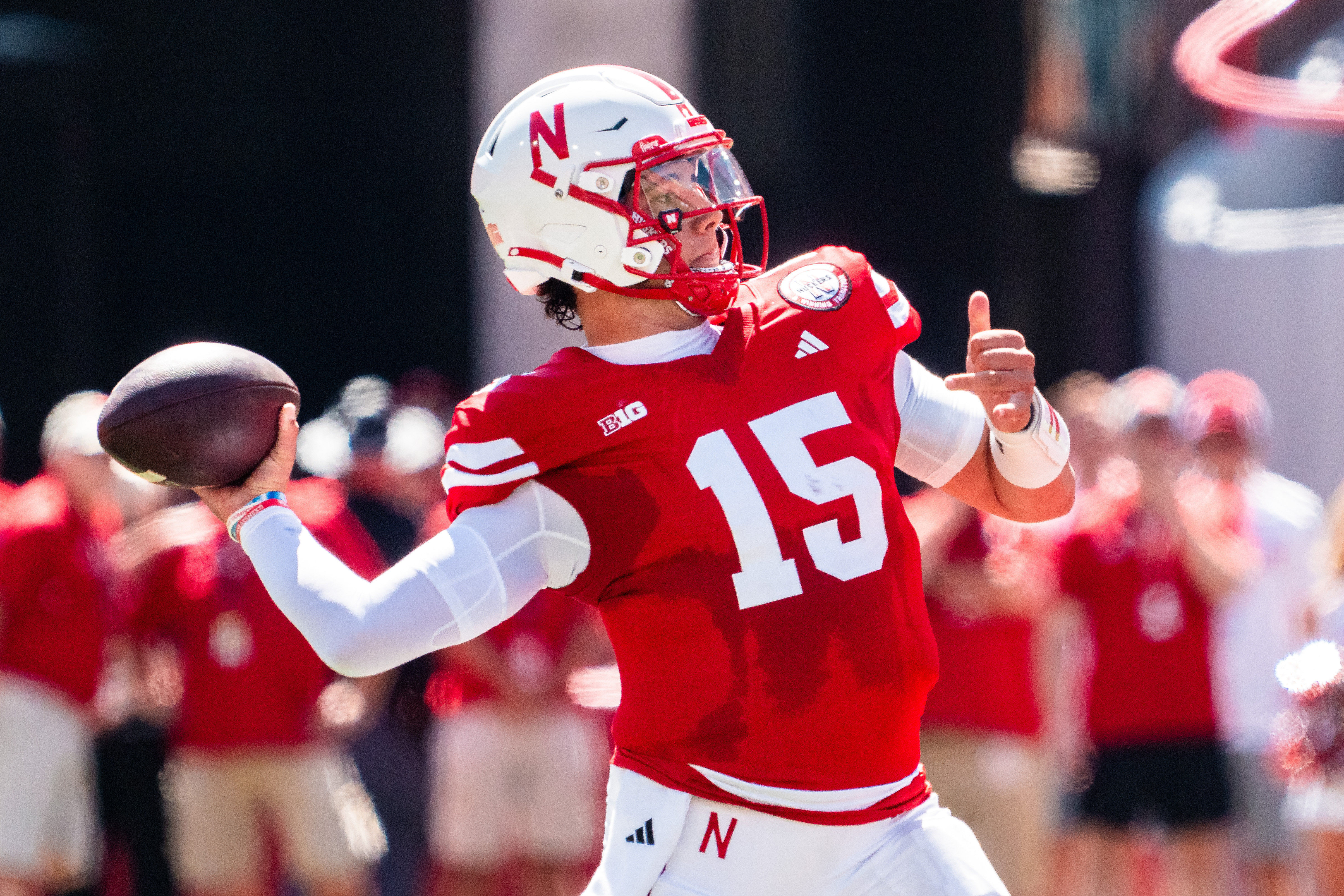 Nebraska and QB Dylan Raiola could be in upset jeopardy in Week 2 against Colorado. (Photo Credit: IMAGN)