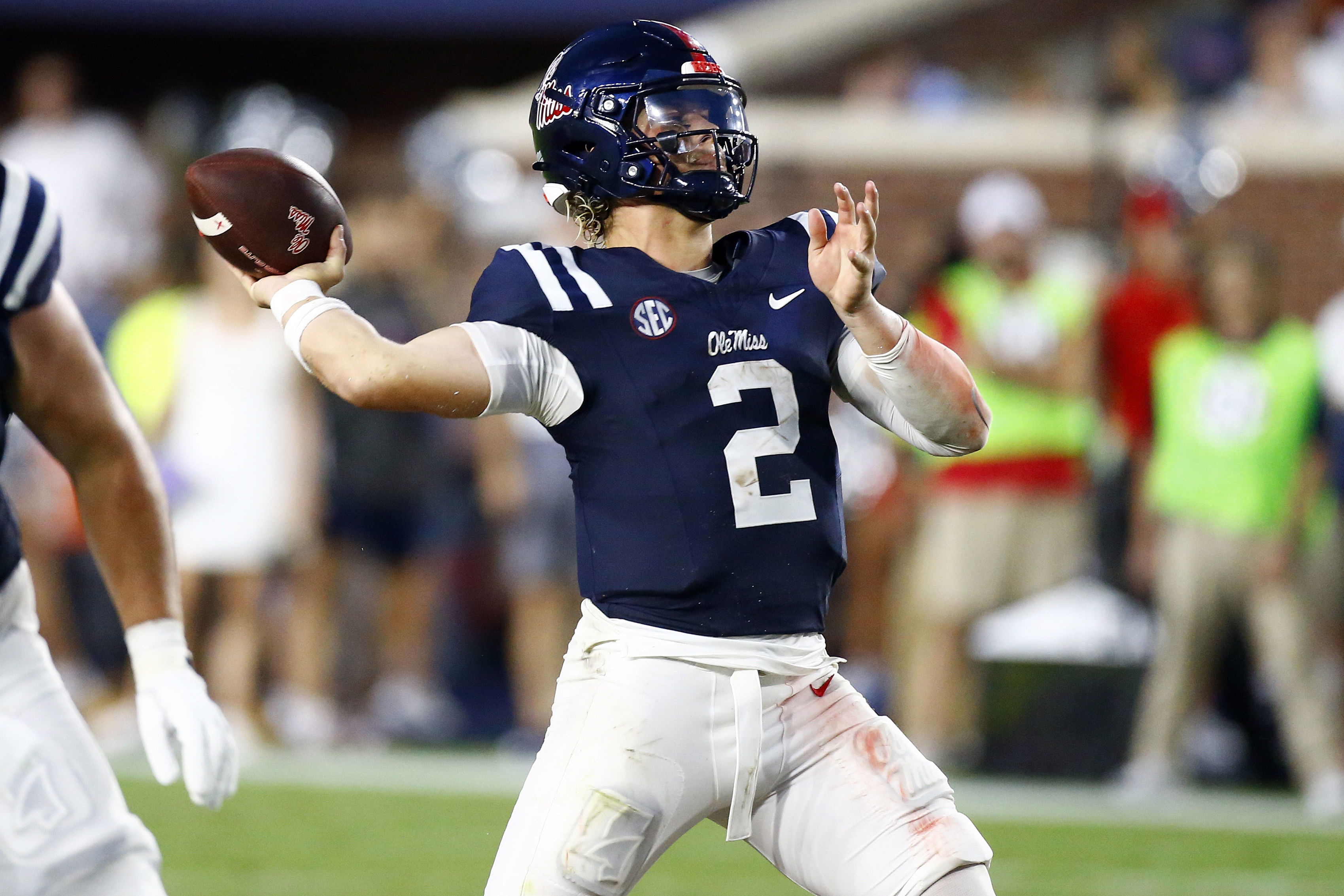 Old Miss QB &lt;a href=&#039;https://www.sportskeeda.com/college-football/jaxson-dart&#039; target=&#039;_blank&#039; rel=&#039;noopener noreferrer&#039;&gt;Jaxson Dart&lt;/a&gt; is likely to have a big game in Week 2. (Photo Credit: Imagn)