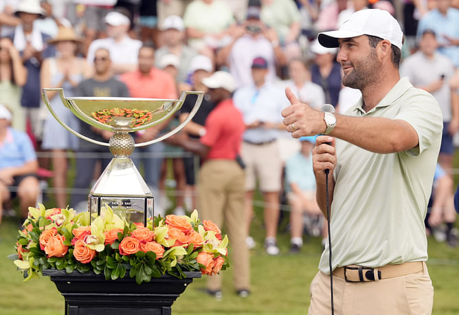 "I think I screamed"- Scottie Scheffler made son Bennett cry after winning the 2024 FedEx Cup