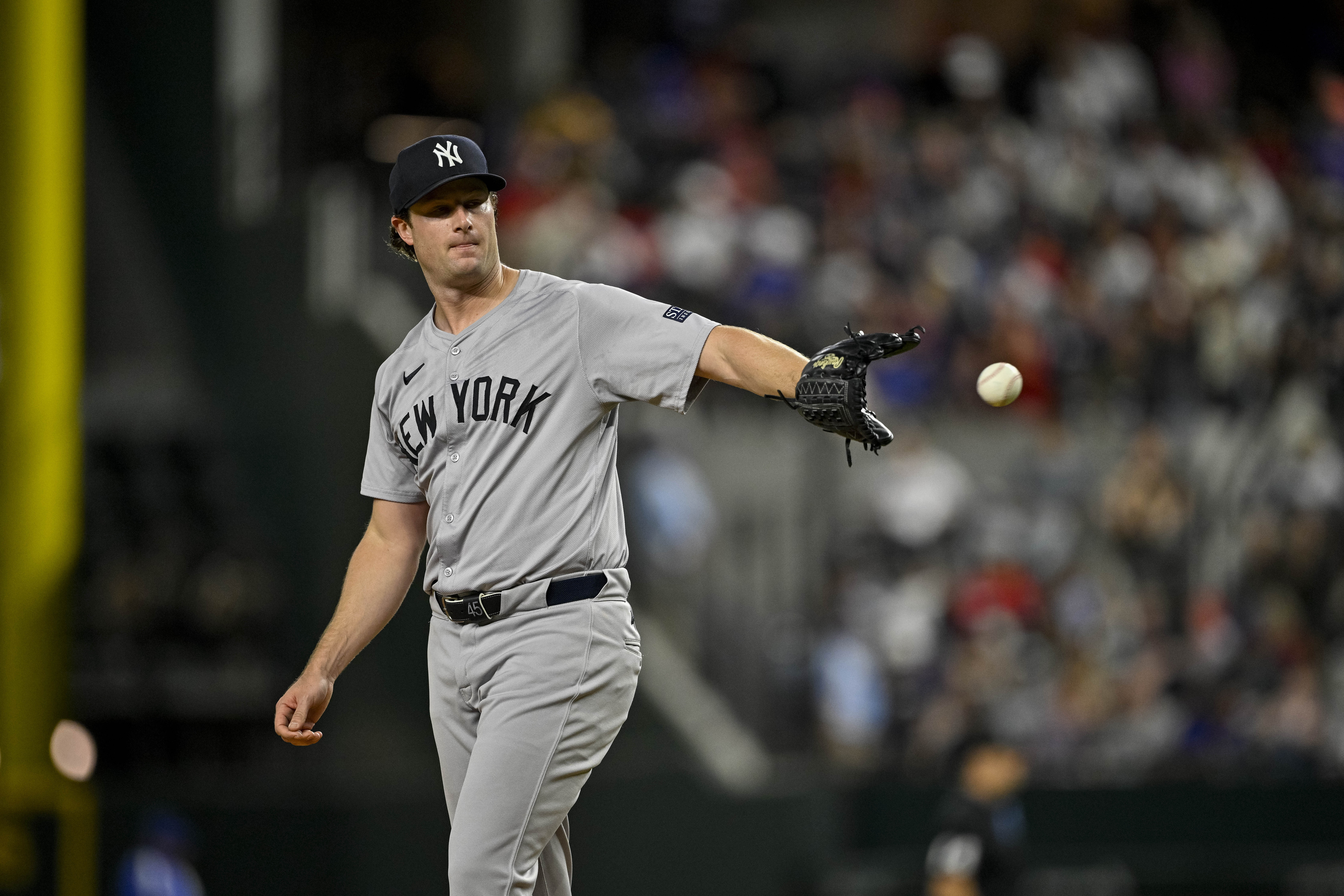 The intentional walk to Rafael Devers turned out to be very expensive for the Yankees ace (Photo Credit: IMAGN)