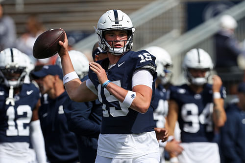 Penn State and QB Drew Allar have designs on a College Football Playoff spot. (Photo Credit: IMAGN)