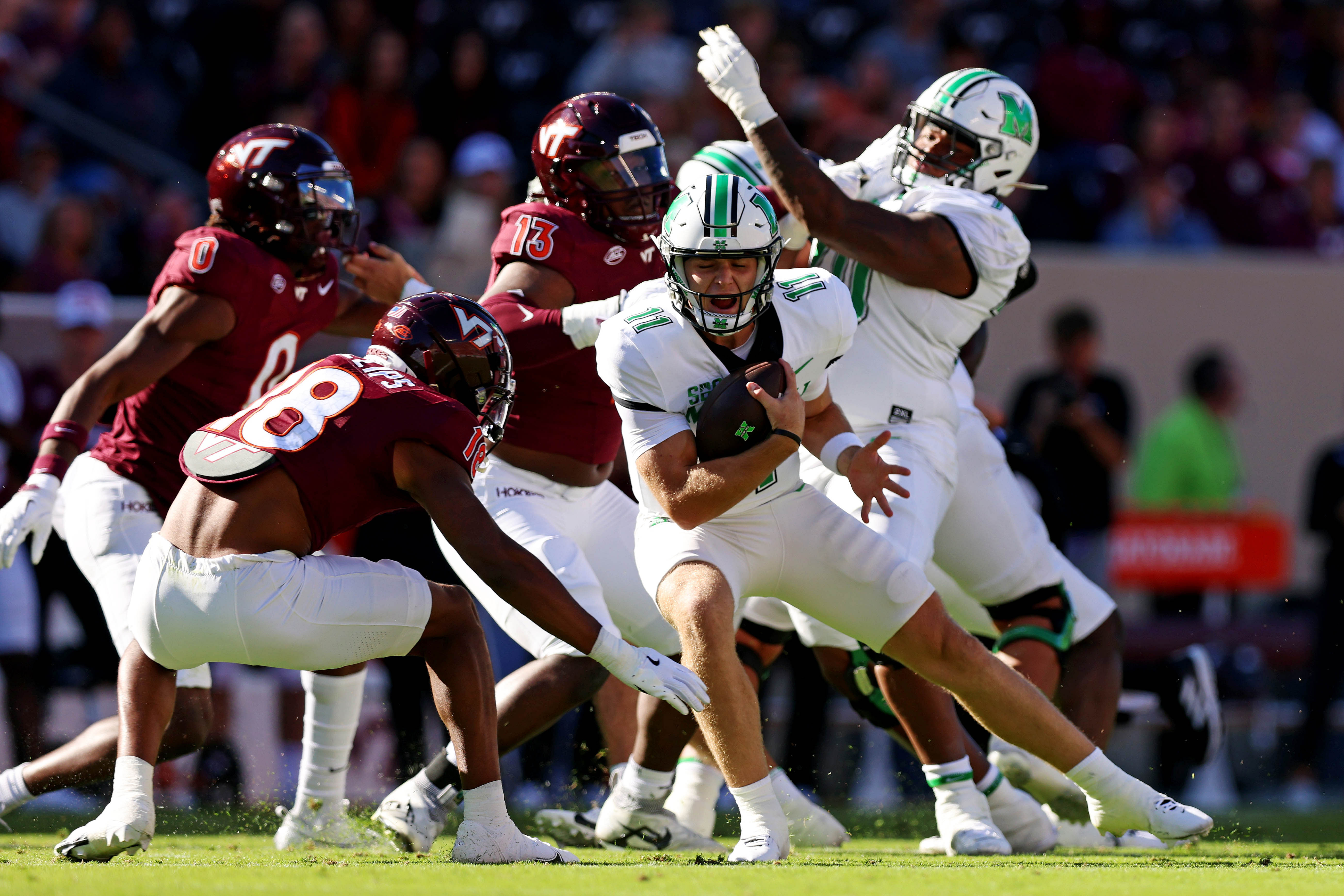 Marshall Thundering Herd quarterback Stone Earle - Source: Imagn