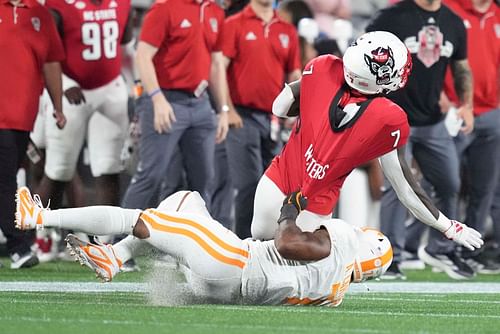 Getting mauled by Tennessee drops NC State way back in the ACC Power Rankings. (Photo Credit: IMAGN)