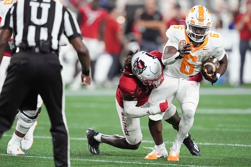 Tennessee running back Dylan Sampson could be SEC Player of the Week in Week 3. (Photo Credit: IMAGN)