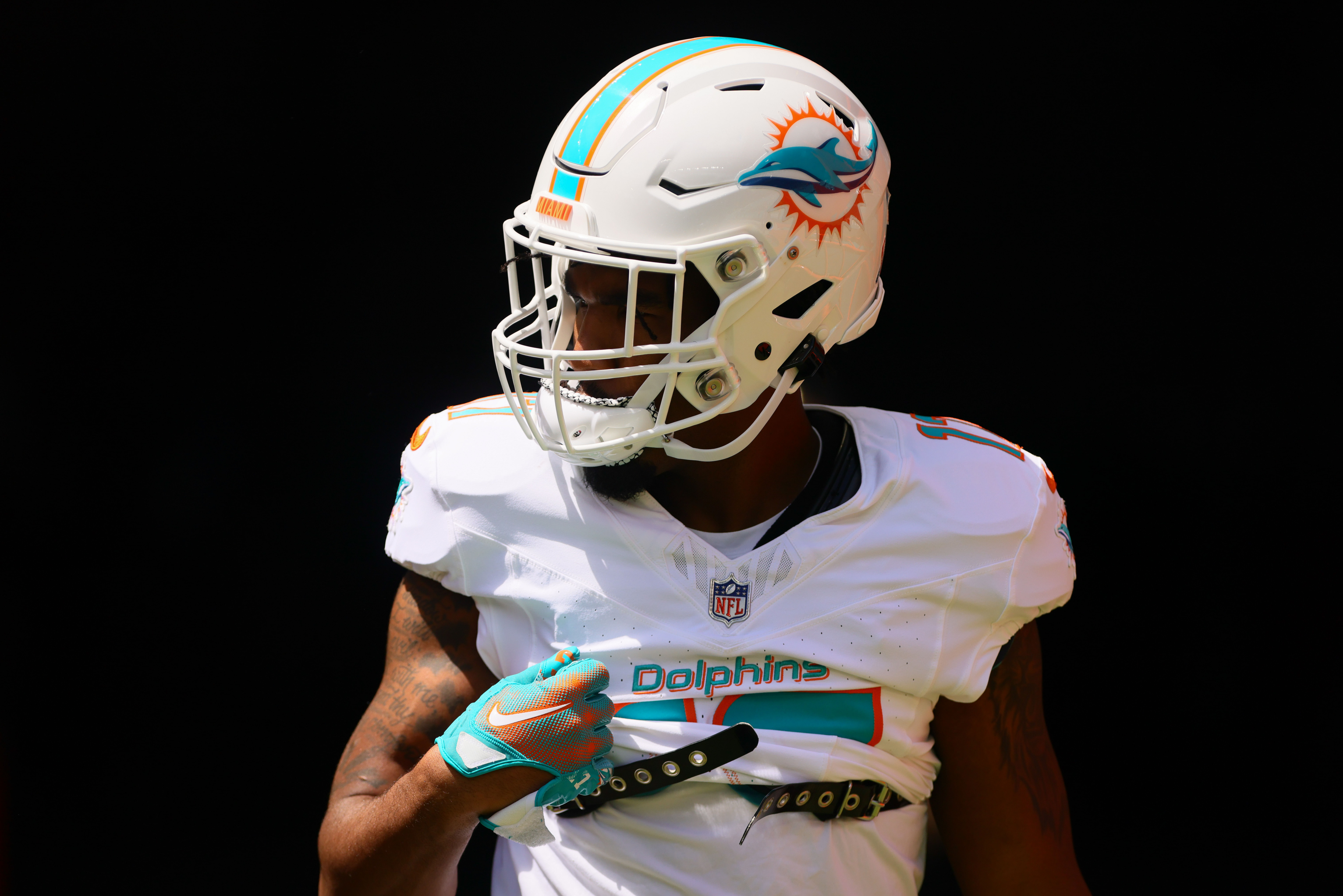 Miami Dolphins WR Jaylen Waddle - Source: Imagn