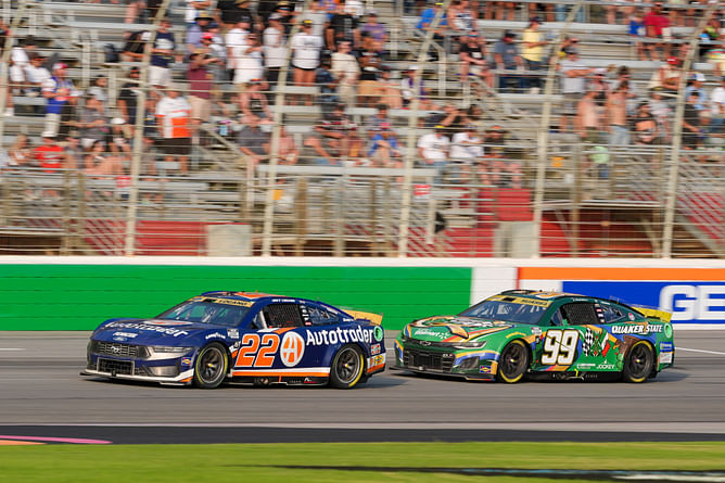"It kinda stings that we're not in Victory Lane": Daniel Suarez reacts to his runners up finish at Atlanta playoff race