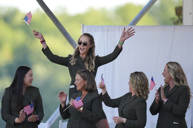 US Solheim Cup team exploits home field advantage, makes popular music choice on the driving range