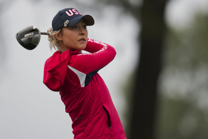 WATCH: Hyped Nelly Korda riles up fans to $50,000,000-earning legendary rock song at the 2024 Solheim Cup
