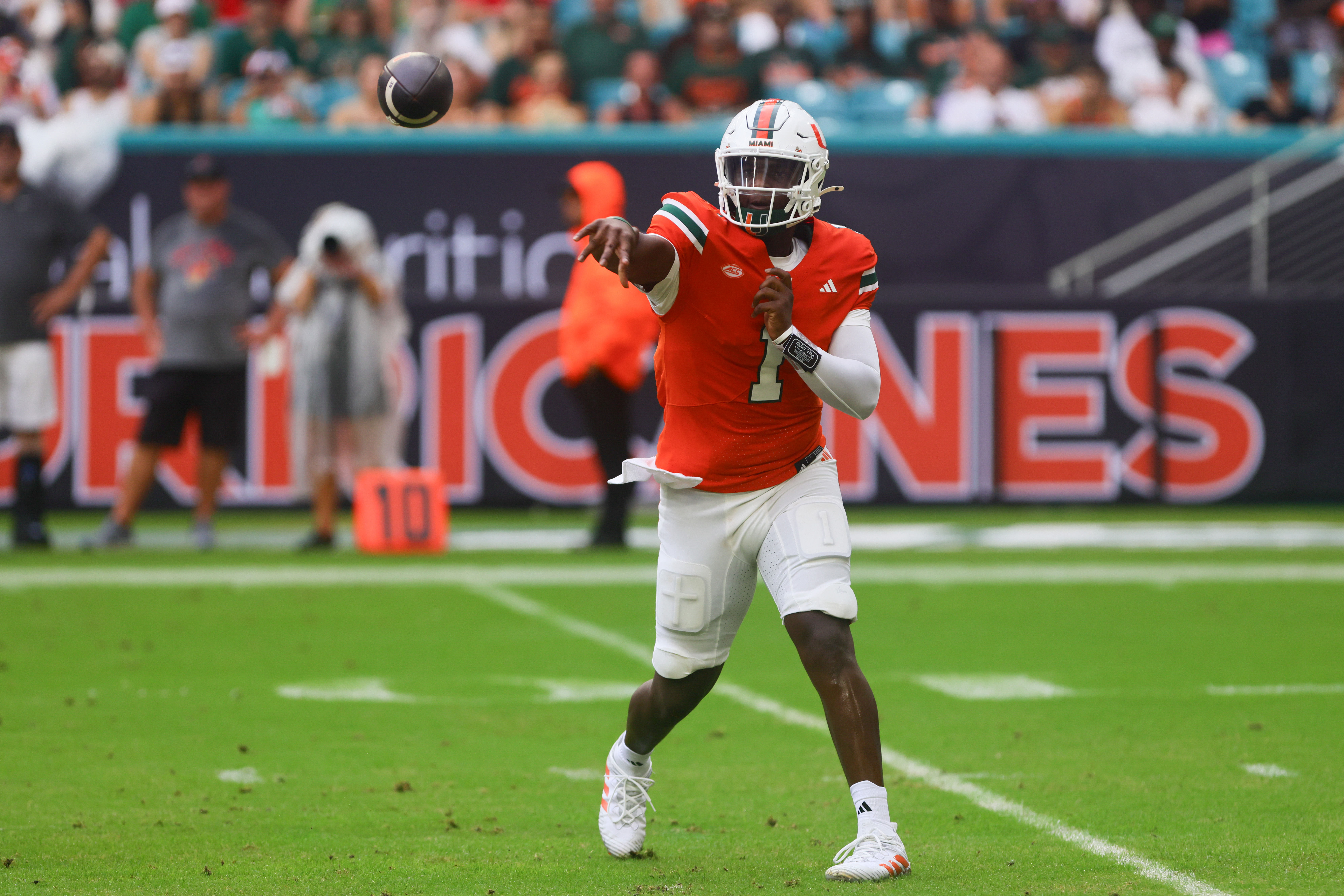 Miami QB Cam Ward is one of the passers to watch in Week 5 (Image Source: IMAGN)