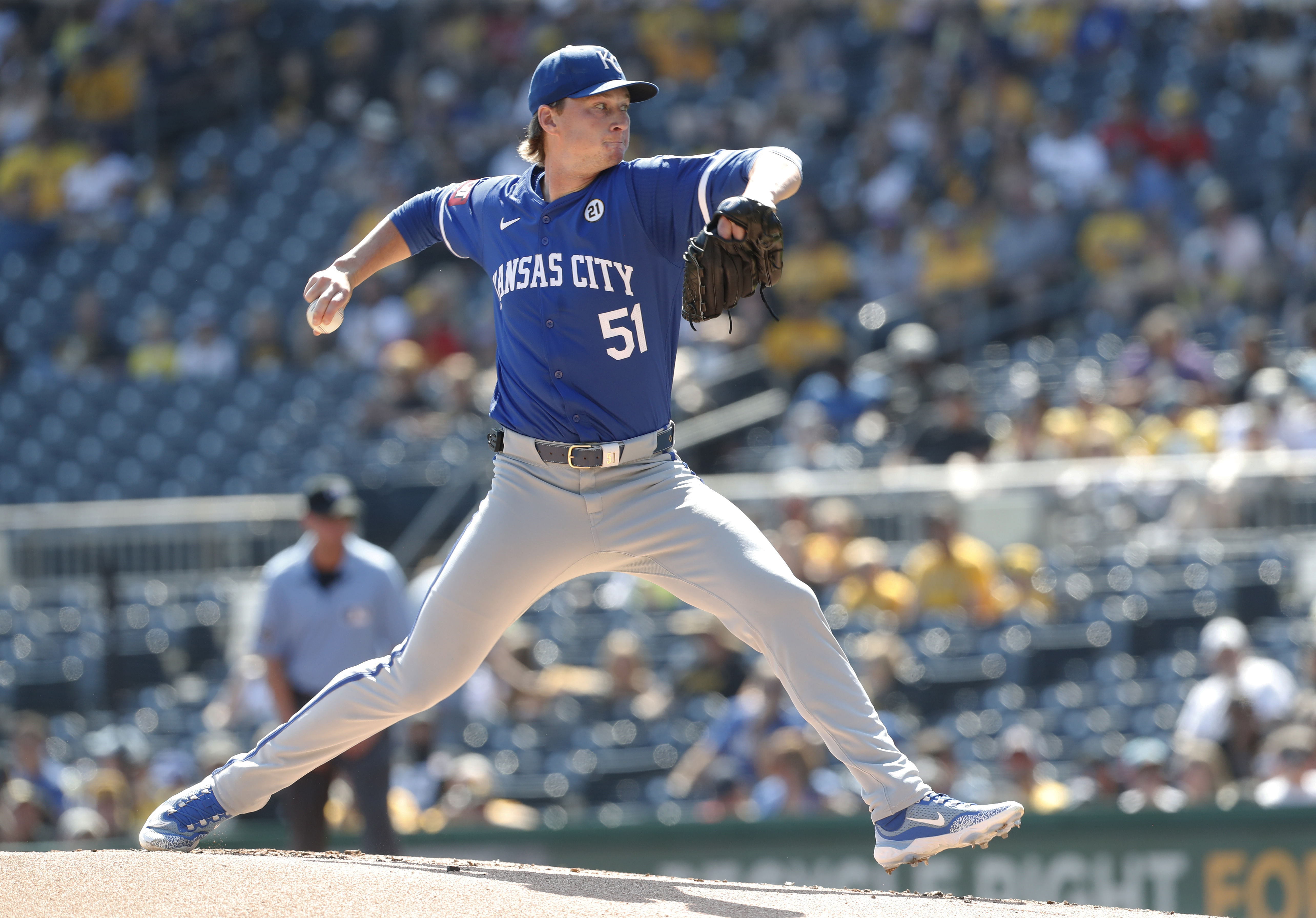 Brady Singer will get the start for the Royals today (Imagn)