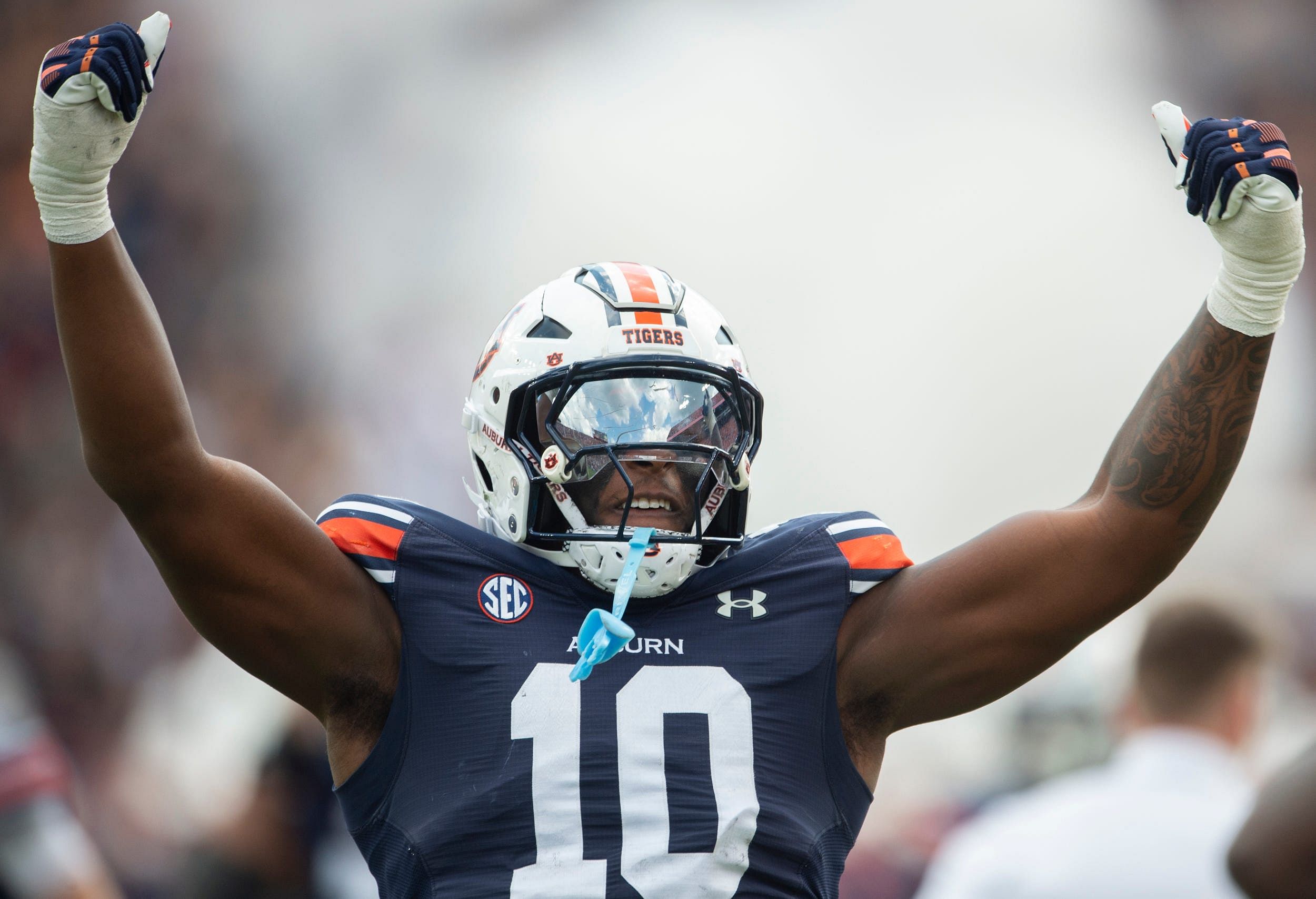 Auburn took a devestating loss to Arkansas in Week 4 and slid in our Power Rankings. (Photo Credit: IMAGN)