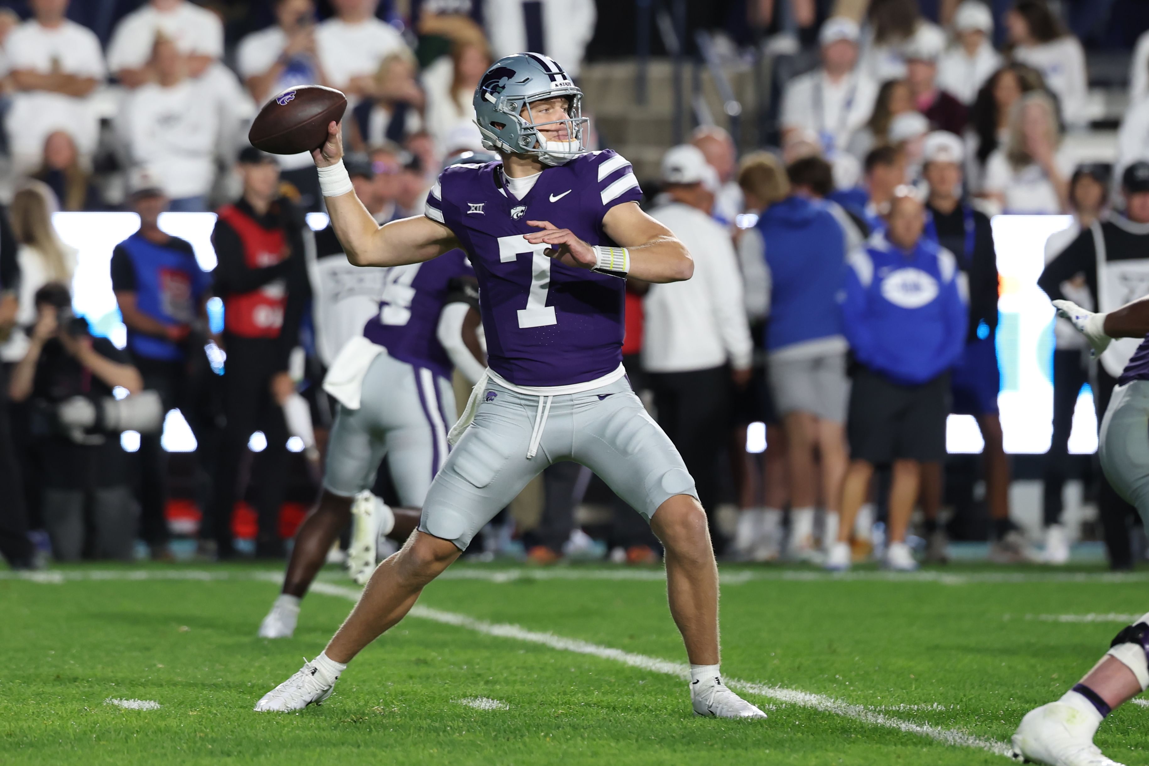 Kansas State took a slide in the coaches poll following week 4&#039;s loss to BYU. (Photo Credit: IMAGN)