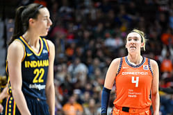 Watch: Marina Mabrey has awestruck expression after watching Dijonai Carrington's chase-down block on Temi Fagbenle