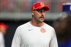WATCH: Travis Kelce's disappointed look on sidelines goes viral as Chiefs struggle to get going in 1st half vs Falcons