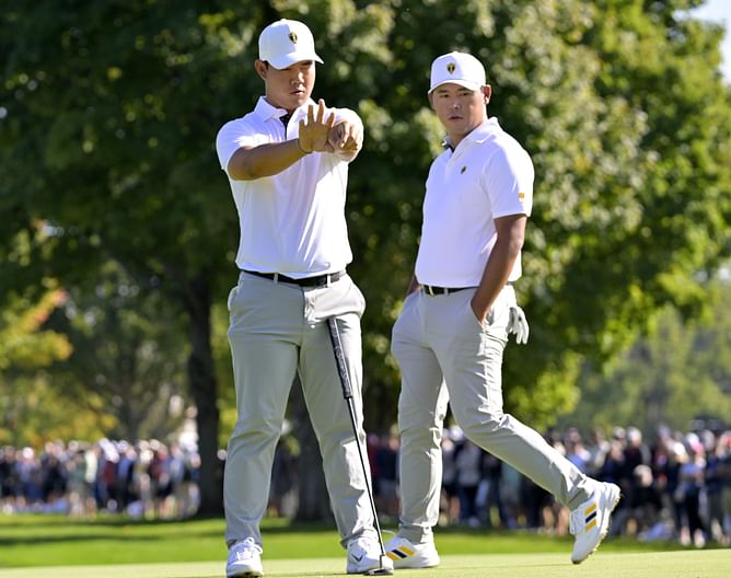 Presidents Cup singles matches Sunday tee times and pairings explored ft. Scottie Scheffler vs. Hideki Matsuyama