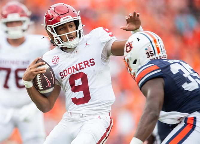 Revisiting true freshman QB Michael Hawkins Jr.'s high school football stats as he shines in Oklahoma's comeback against Hugh Freeze's Auburn