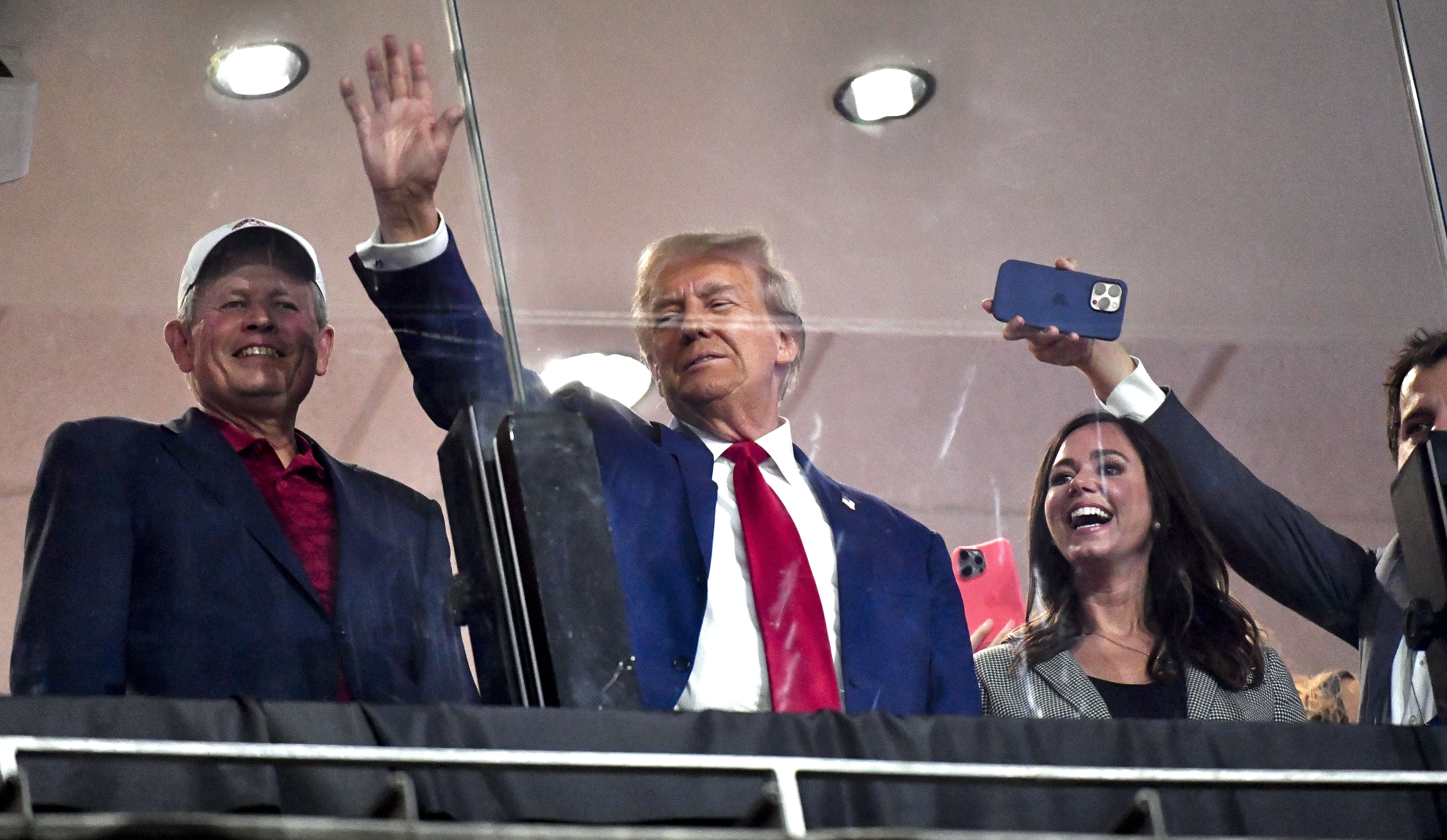 Donald J. Trump in attendance for the Alabama-Georgia game - Source: Imagn