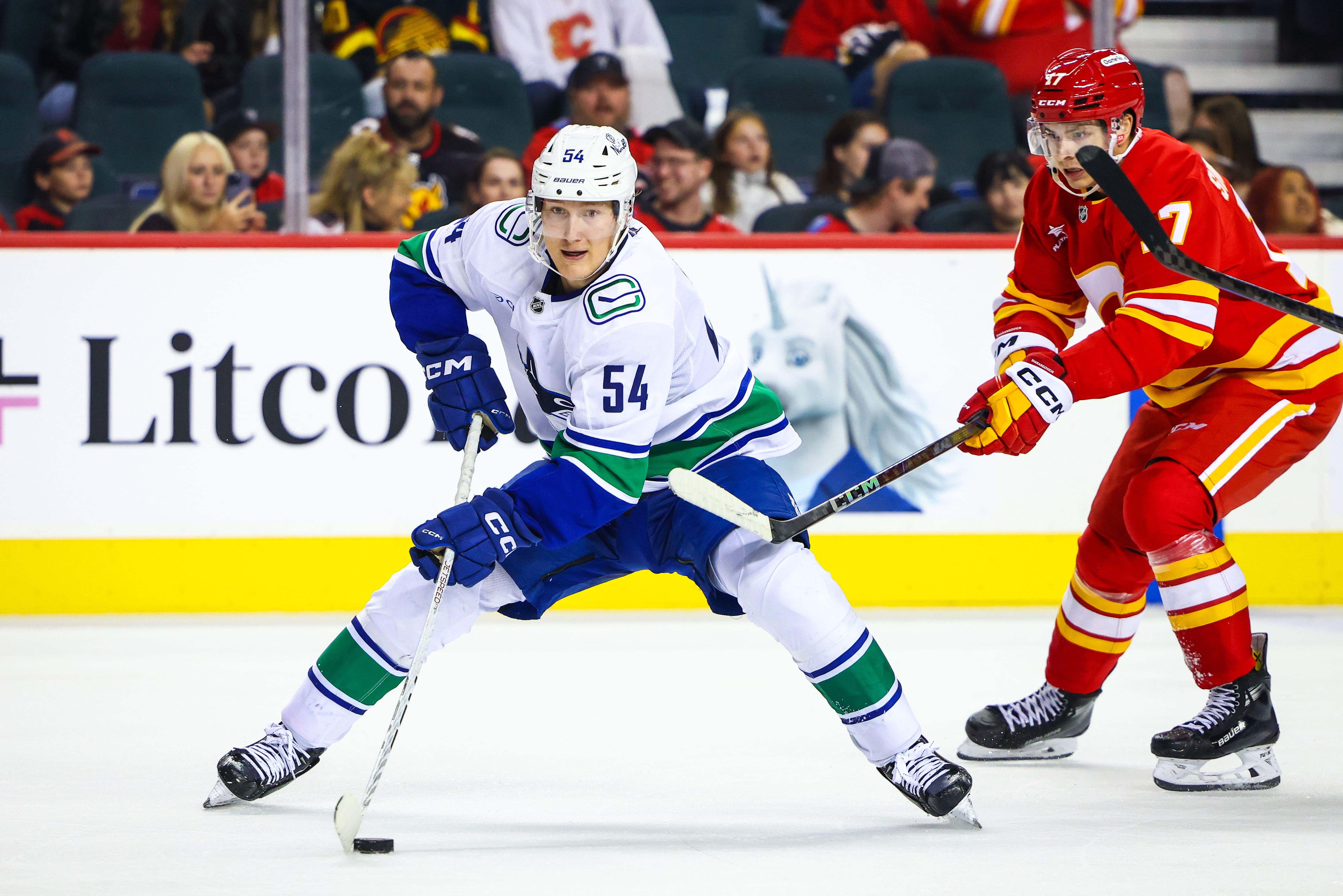 NHL: Preseason-Vancouver Canucks at Calgary Flames - Source: Imagn