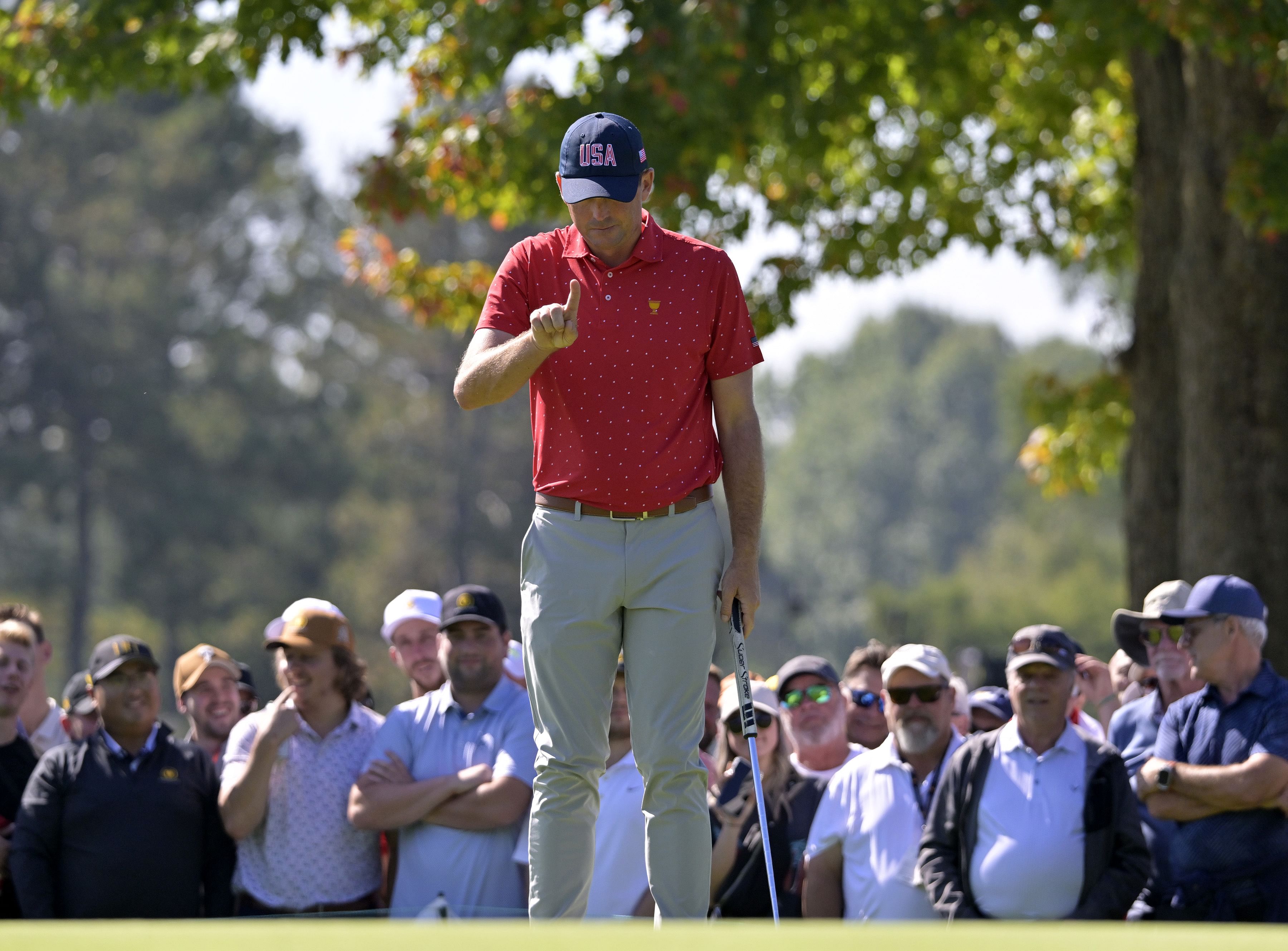 Keegan Bradley sealed the Presidents Cup win (Imagn)