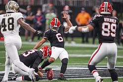 WATCH: Massive fight erupts as Falcons and Saints fans exchange punches at Mercedes-Benz Stadium