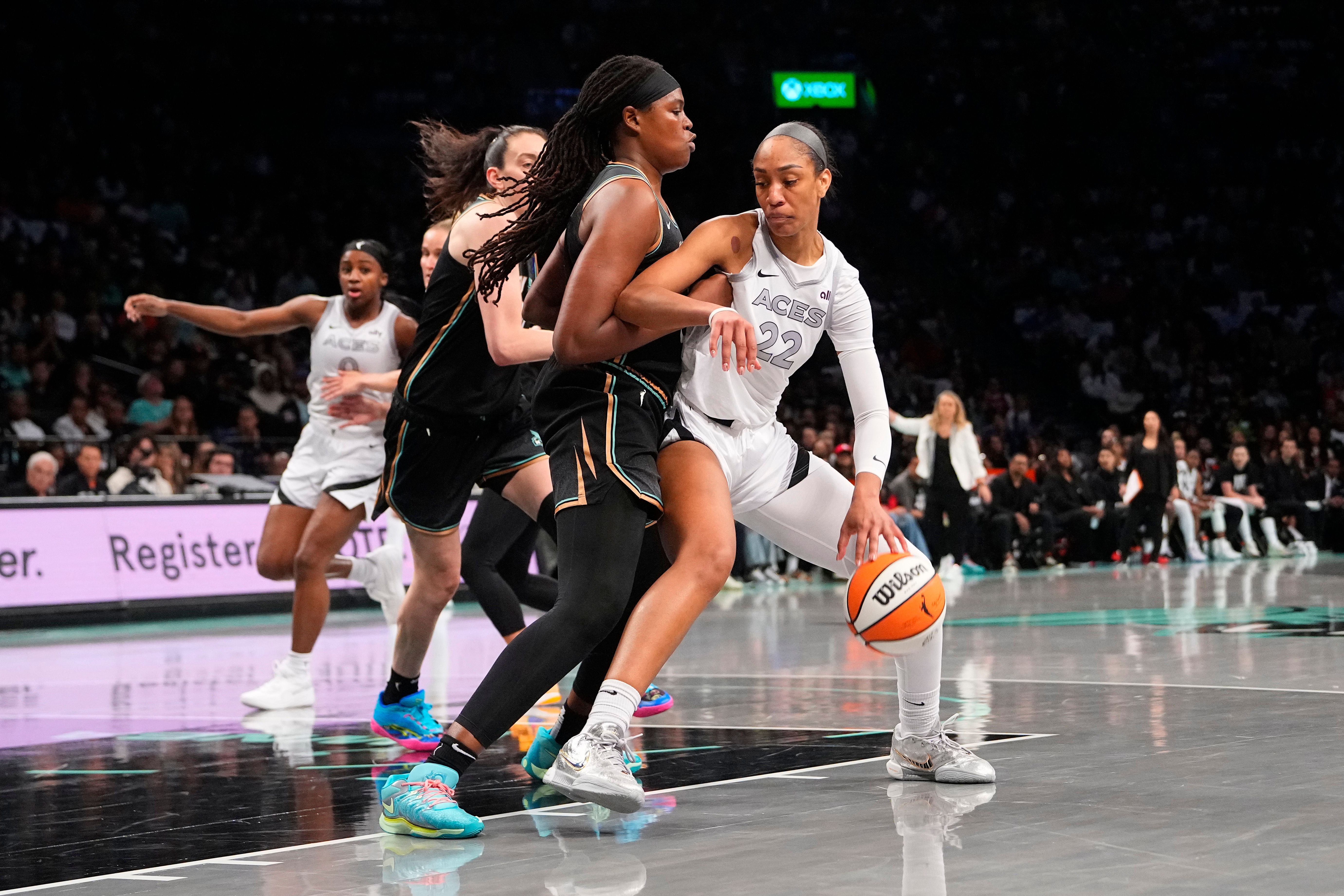 WNBA: Playoffs-Las Vegas Aces at New York Liberty - Source: Imagn