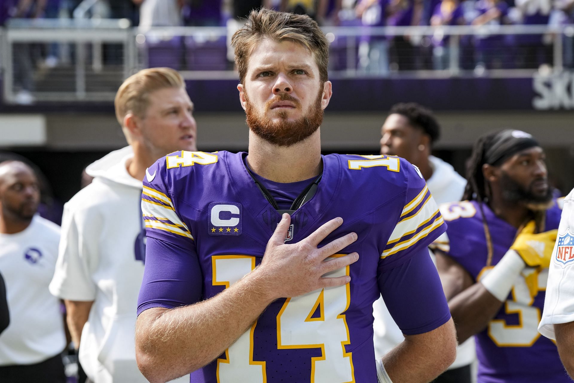 Minnesota Vikings&#039; quarterback Sam Darnold - Source: Getty