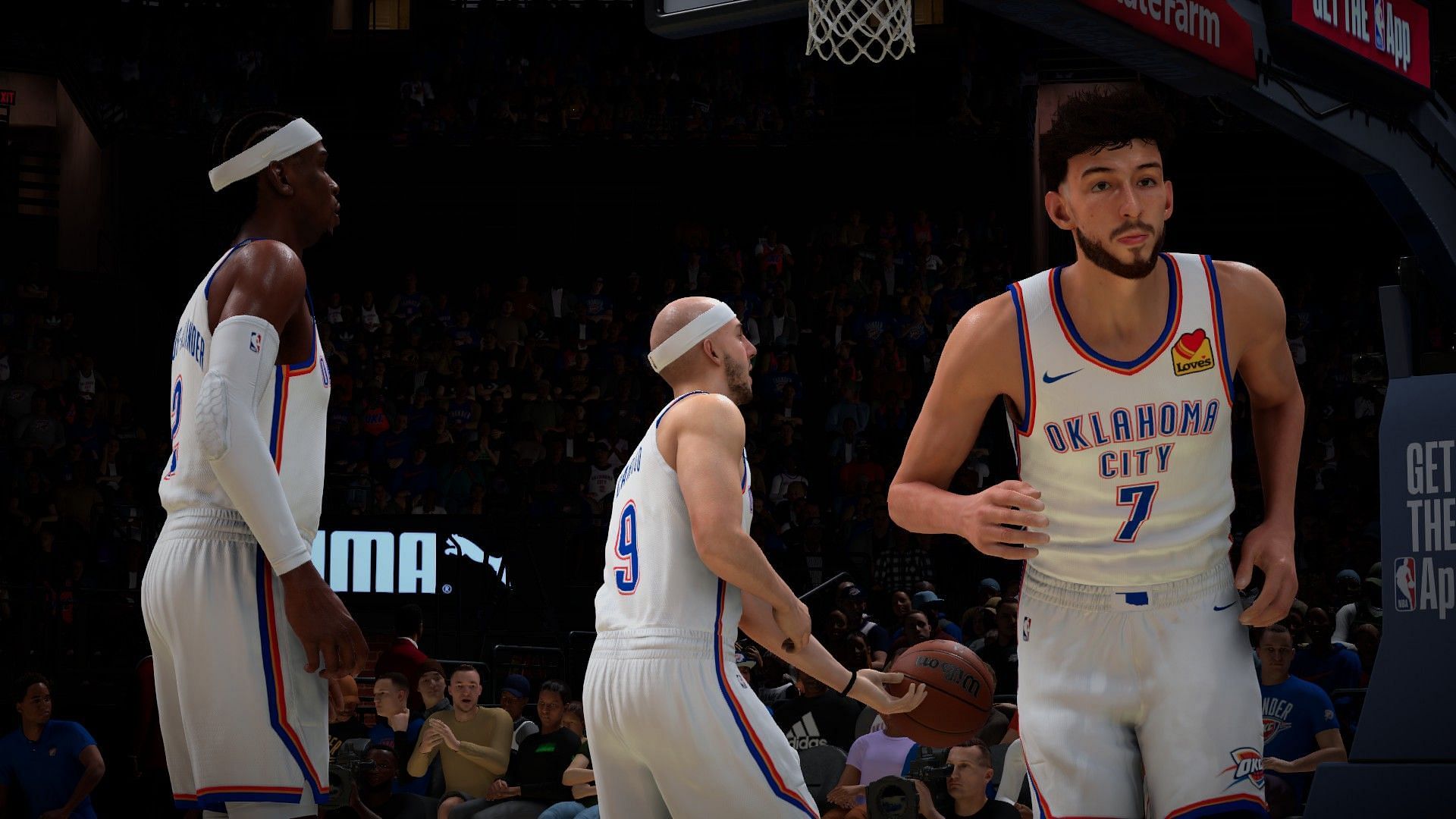 Oklahoma Thunder players in 2K25 (Image via 2K Games)