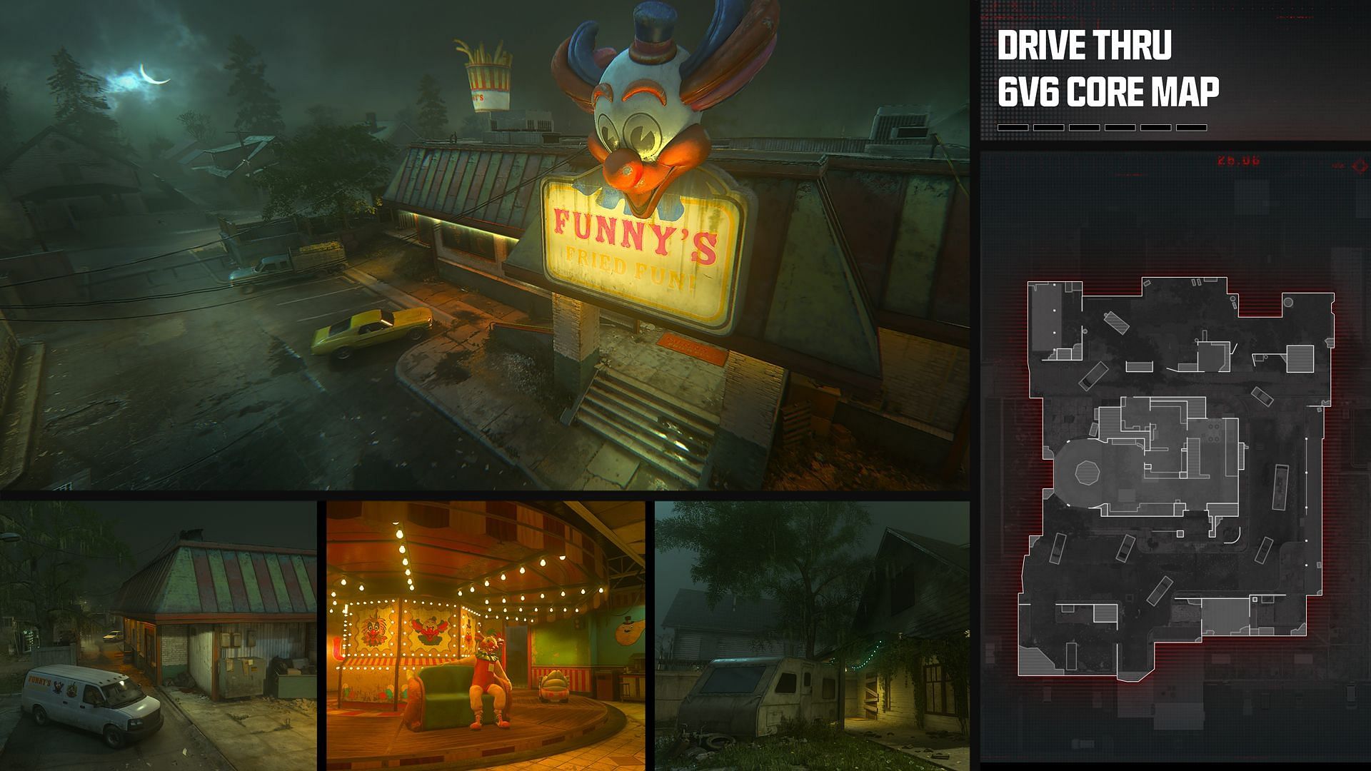 Drive Thru 6-v-6 core map in Modern Warfare 3 (Image via Activision)