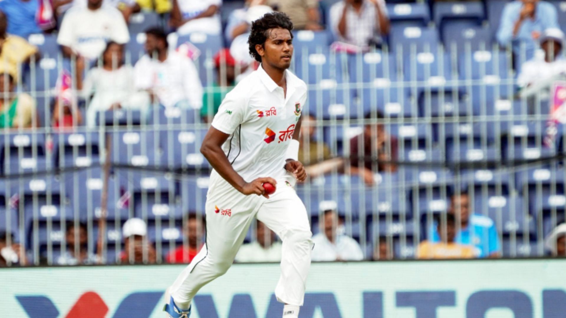 Hasan Mahmud became the first Bangladesh bowler to bag a fifer in Tests in India. 