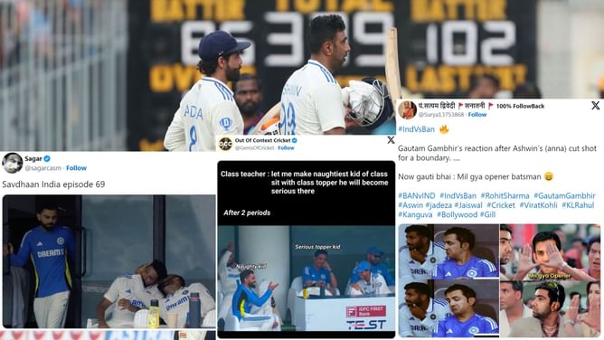 "Ye bowlers hai? Mujhe to sakshat openers najar aa rahe hai"- Top 10 funny memes from day 1 of 1st IND vs BAN 2024 Test