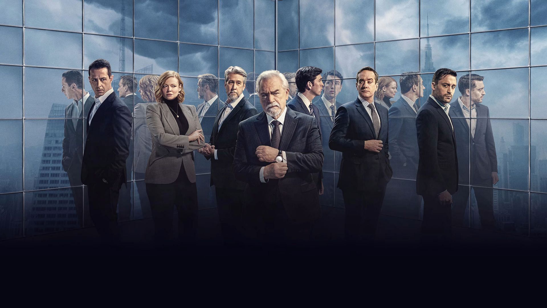 The main cast of Succession. (Image via HBO Max)