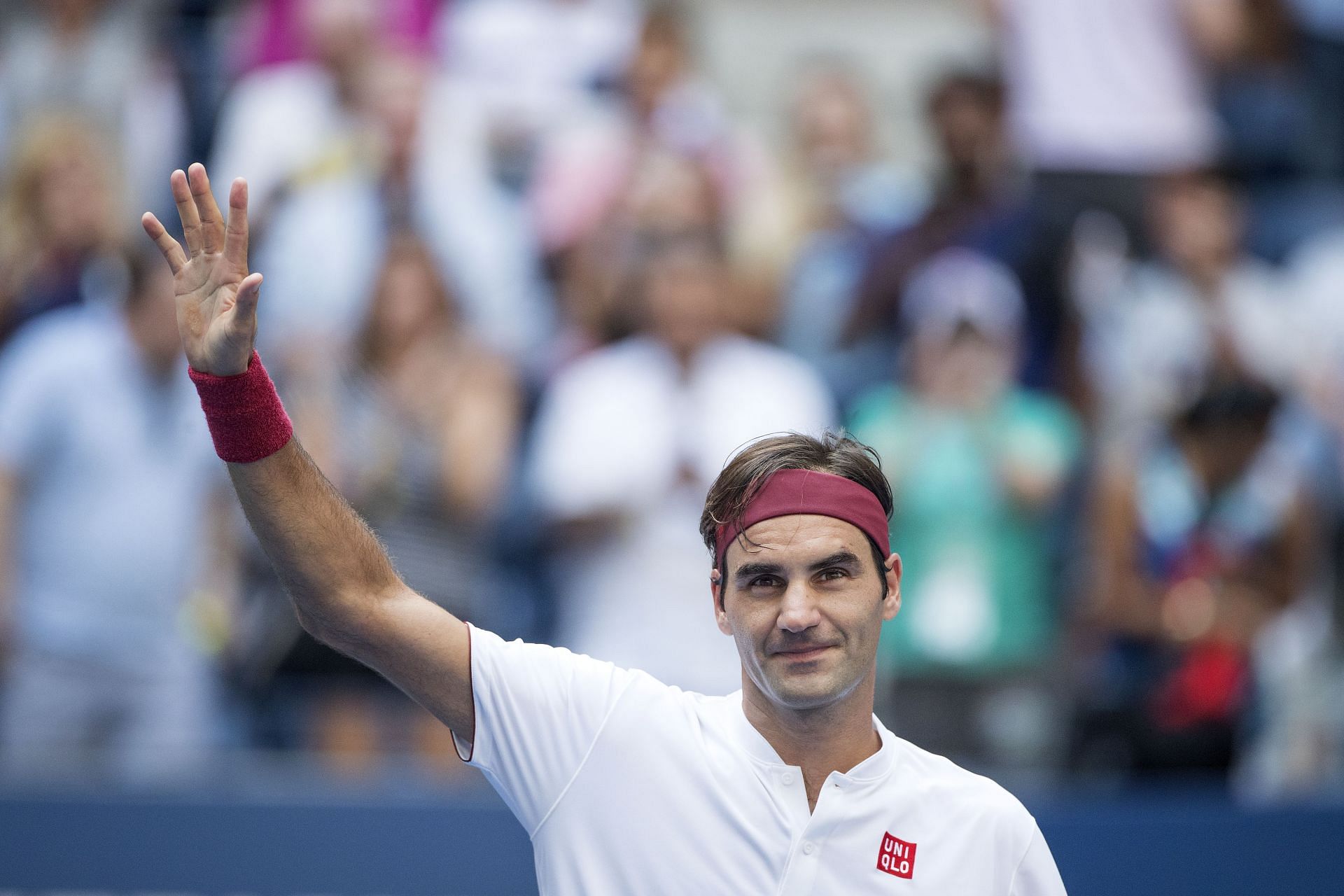 Roger Fedrer at the 2024 US Open (Source: Getty Images)