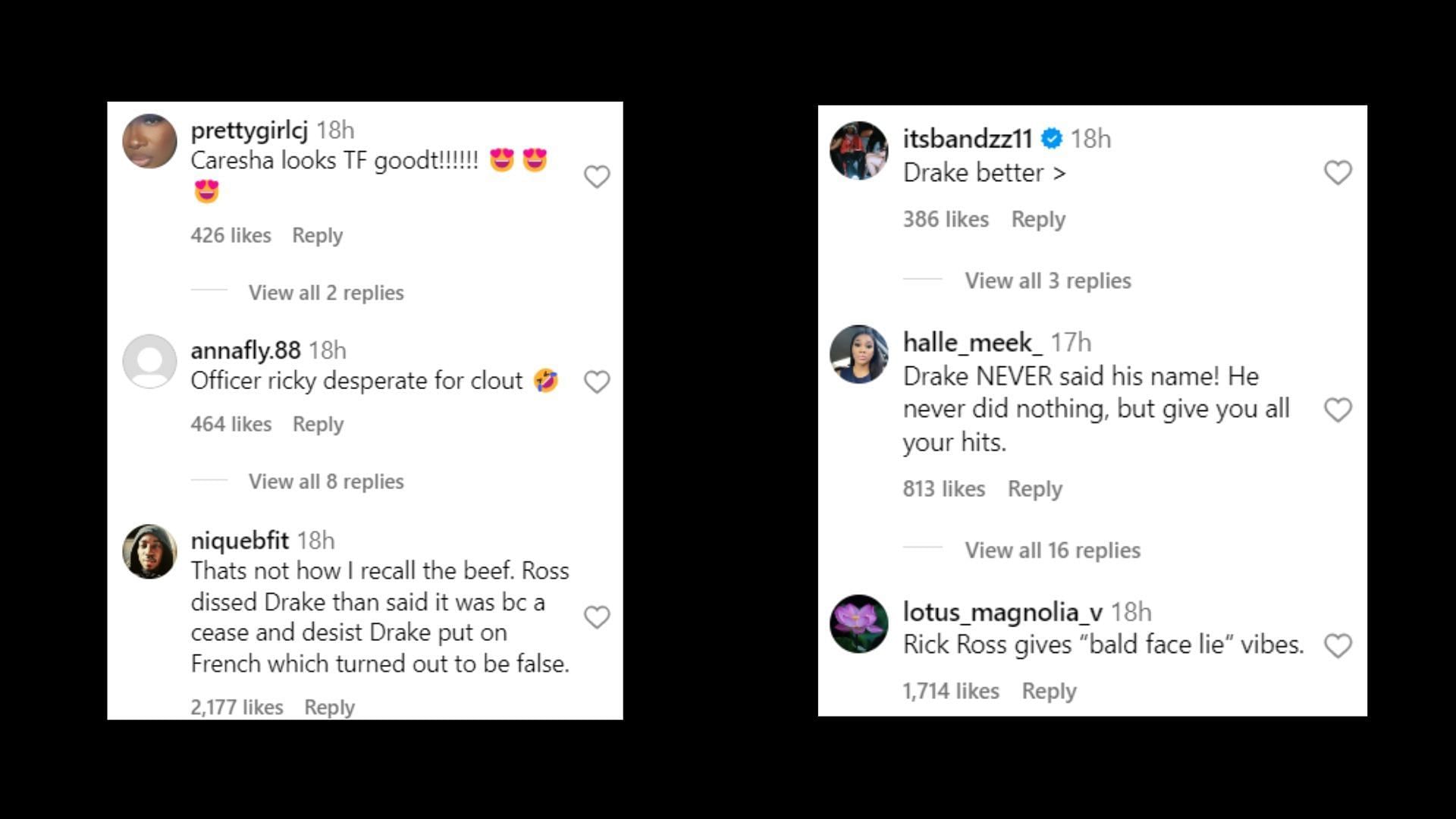 Online reactions (Image via Instagram/theshaderoom)