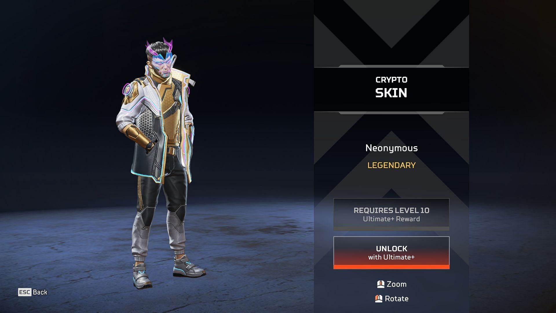 The Crypto skin from the Ultimate+ version of the battle pass (Image via EA)