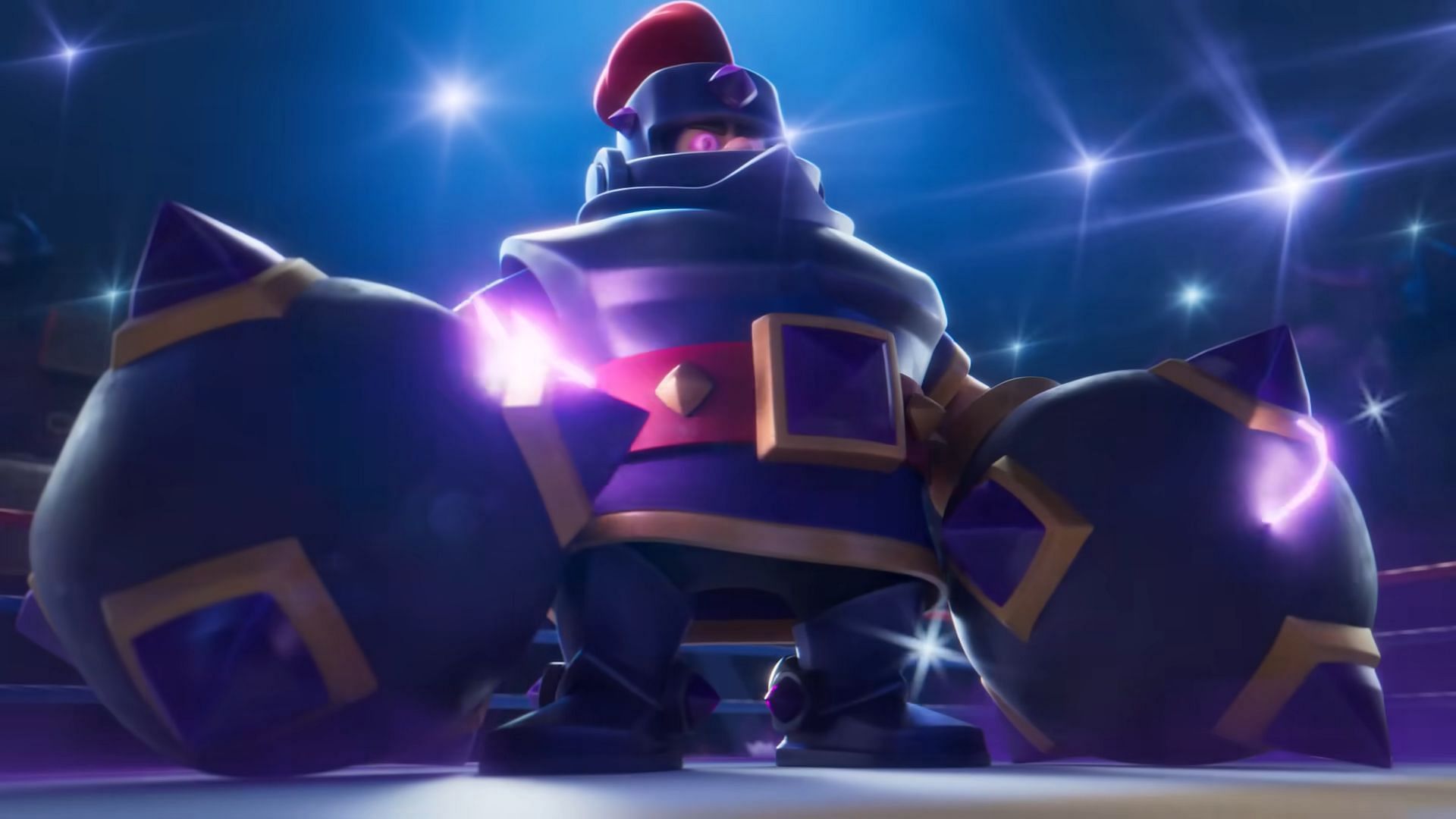 Mega Knight is often used in Wizard decks in Clash Royale (Image via Supercell)