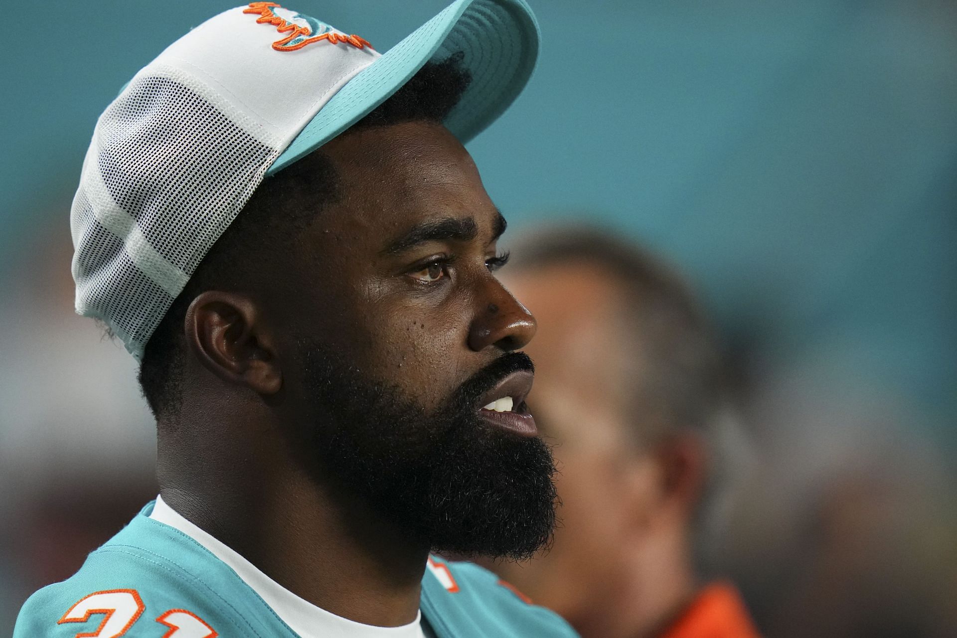 Raheem Mostert during Atlanta Falcons v Miami Dolphins - Source: Getty