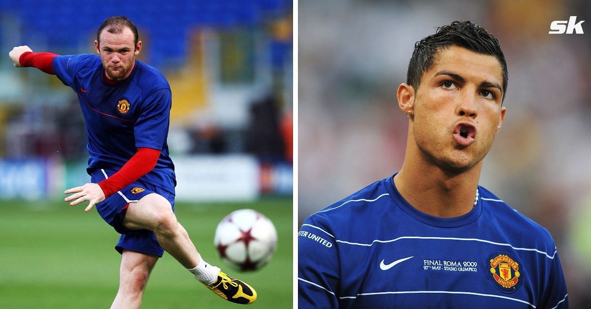 Wayne Rooney (left) and Cristiano Ronaldo (right)